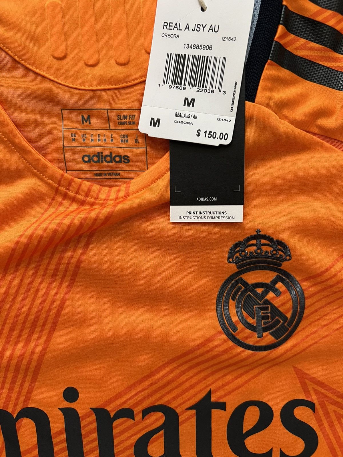 Nike Adidas Real Madrid 2024/25 Authentic Away Jersey Kit Size US M / EU 48-50 / 2 - 7 Thumbnail