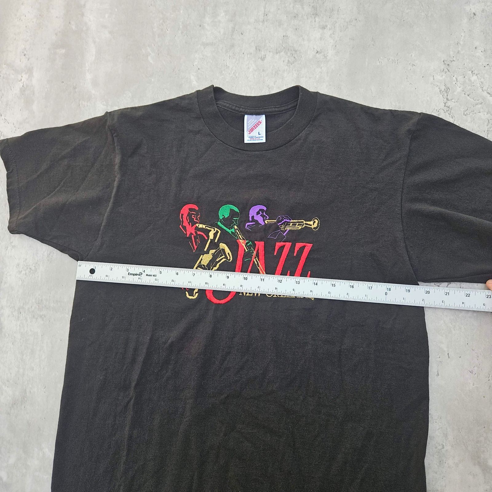 Jerzees Vintage Y2K New Orleans Jazz Men's Large T Shirt Size US L / EU 52-54 / 3 - 5 Thumbnail
