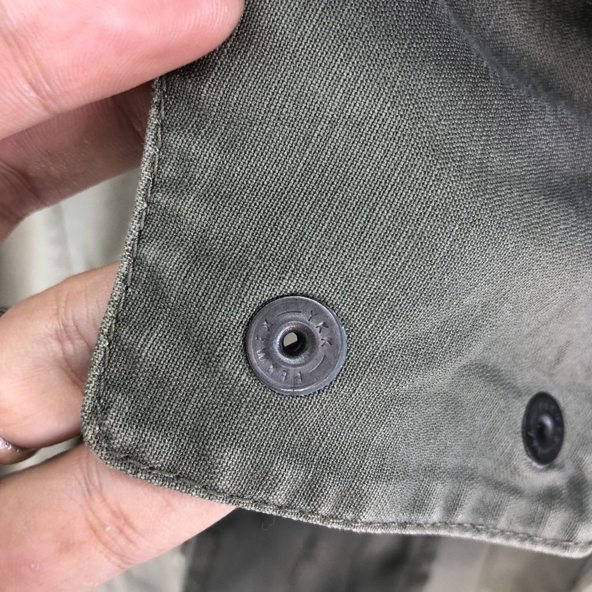 Japanese Brand Vintage Back Number Army Utility Slant Pocket Jacket Size US S / EU 44-46 / 1 - 8 Thumbnail