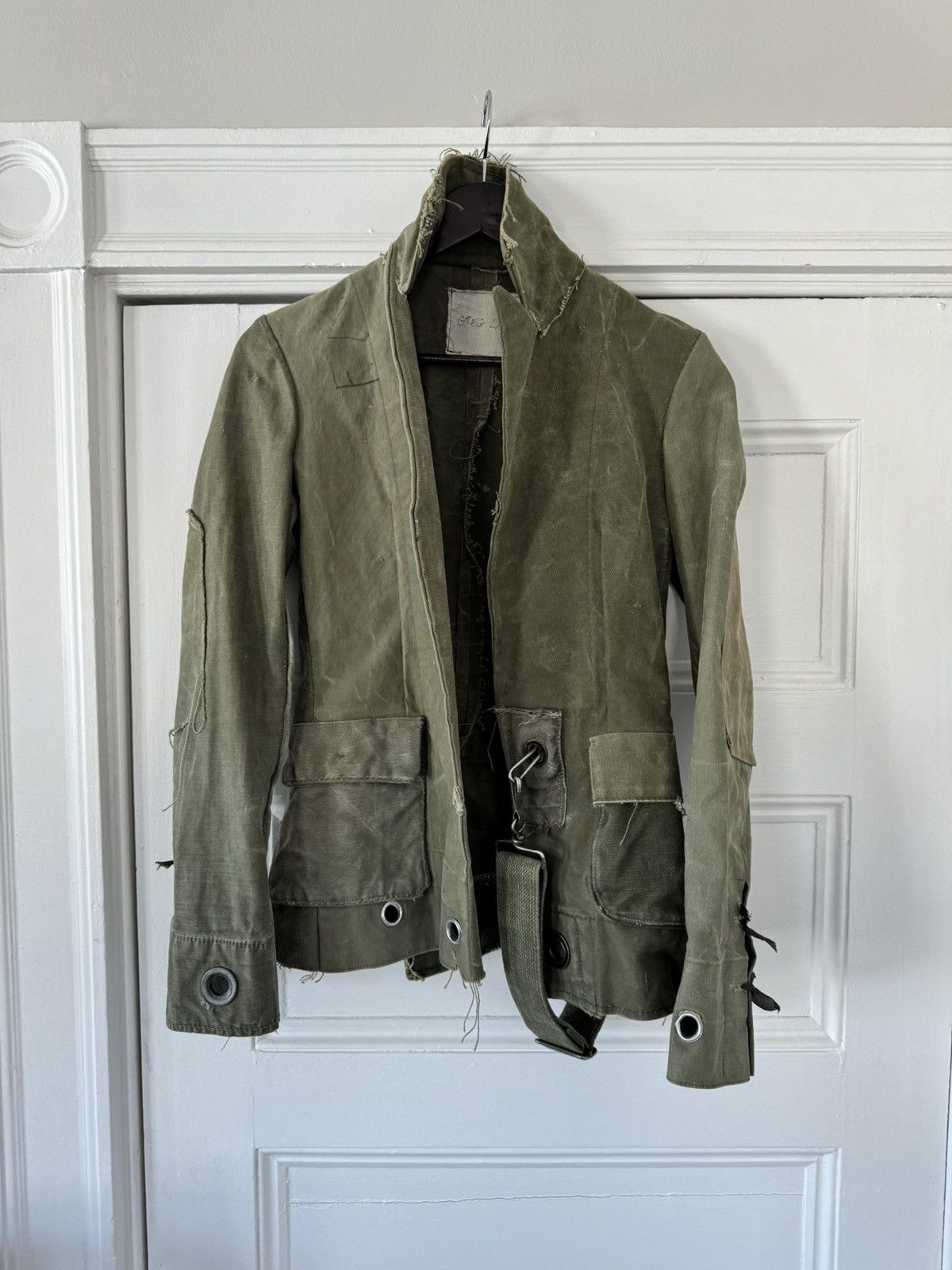 Image of Greg Lauren The E-2 Duffle Bag Jkt (Army), Women's (Size XS)