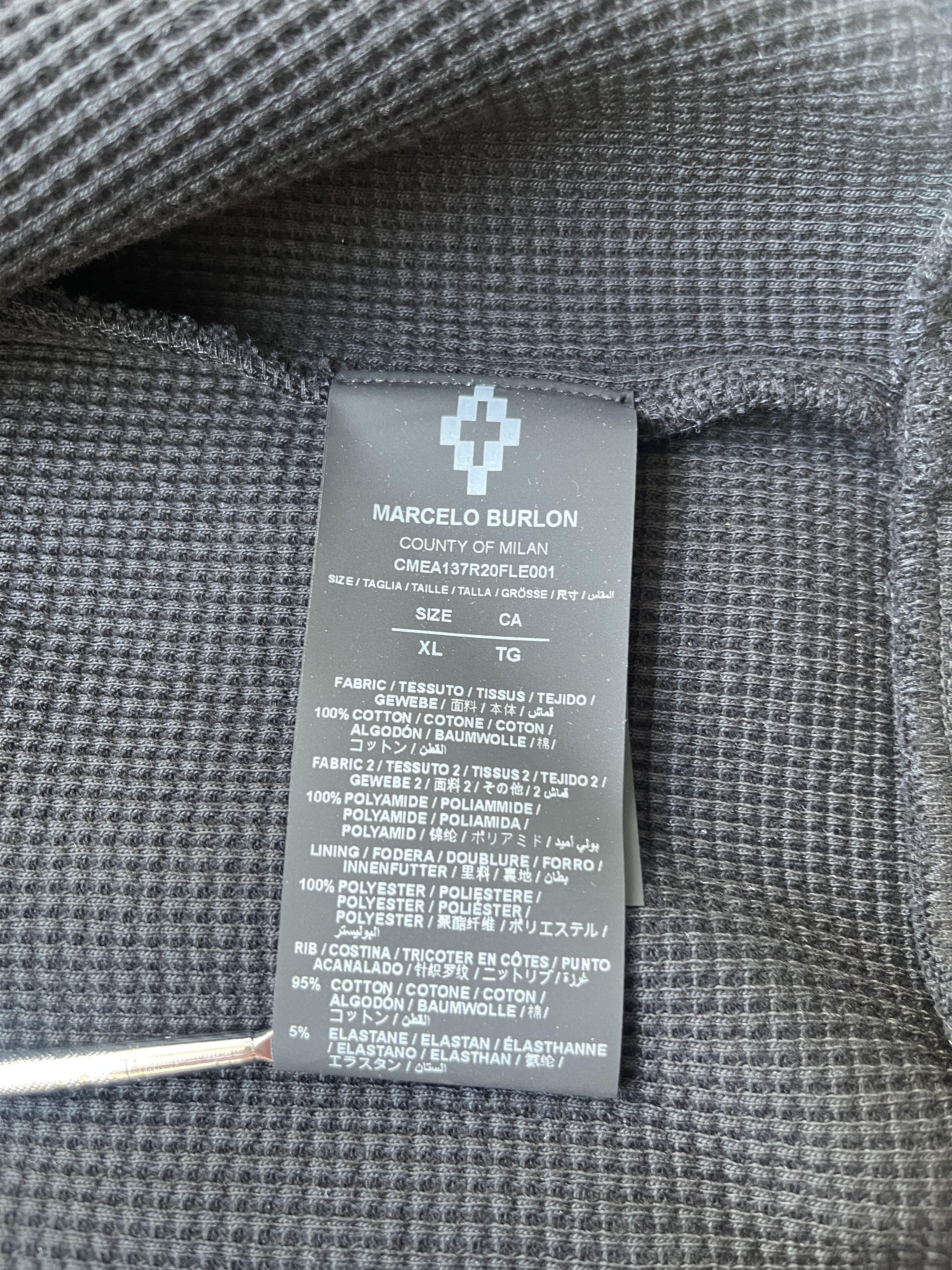 Marcelo Burlon Marcelo Burlon Hooded Nylon & Camo Sleeves Zip Up Jacket Size US XL / EU 56 / 4 - 7 Thumbnail