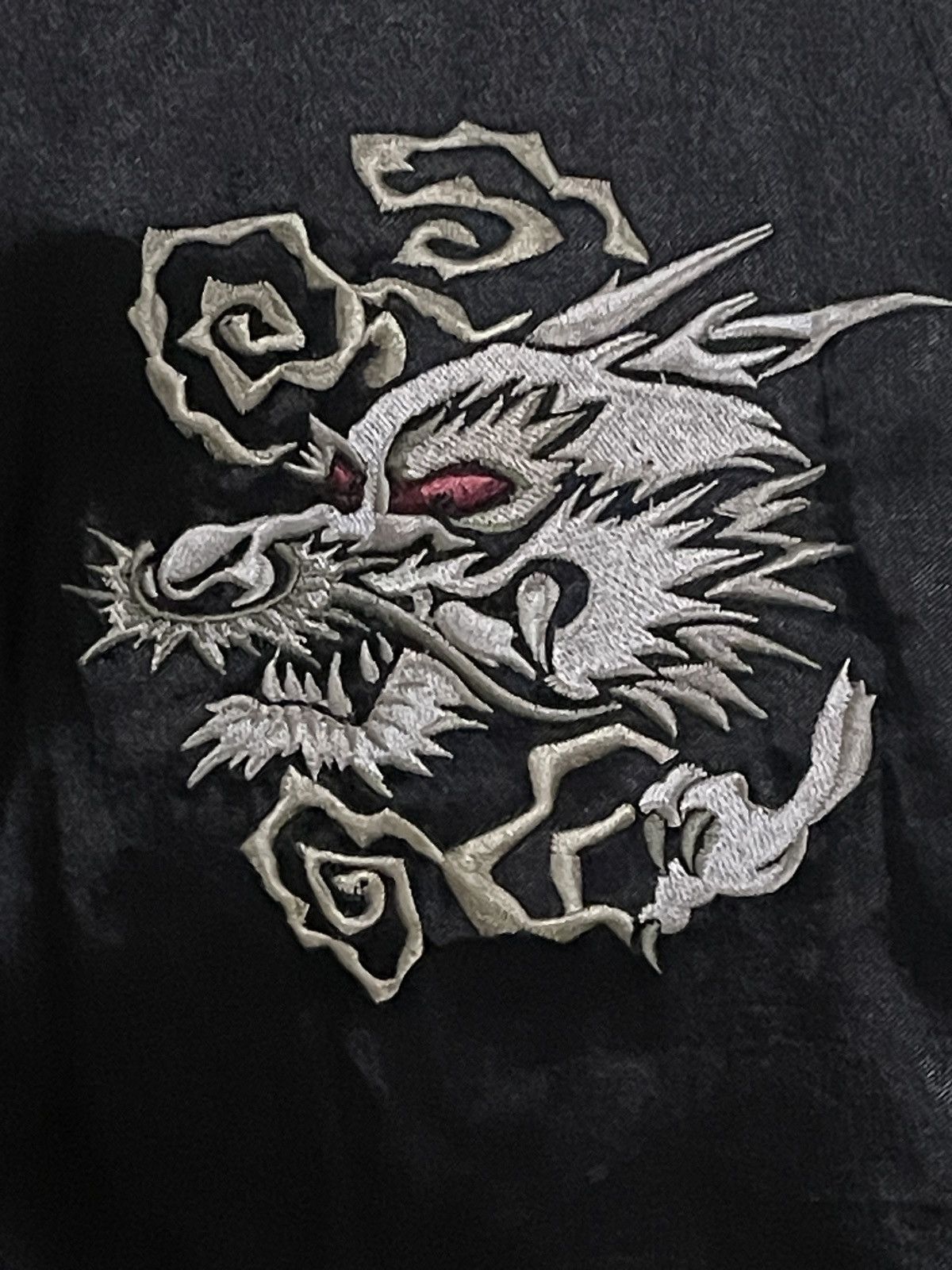 Japanese Brand NYLUKS Dragon embroidery Sukajan Black gold vtg Size US M / EU 48-50 / 2 - 5 Thumbnail