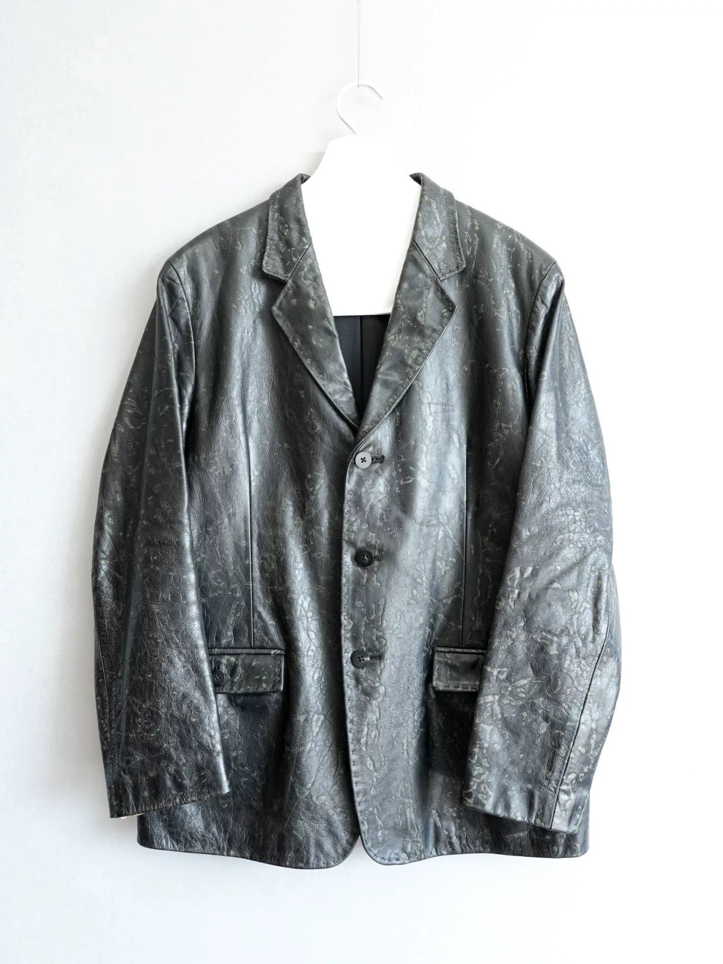 Yohji Yamamoto yohji yamamoto limited edition patterned leather jacket Size US M / EU 48-50 / 2 - 1 Thumbnail