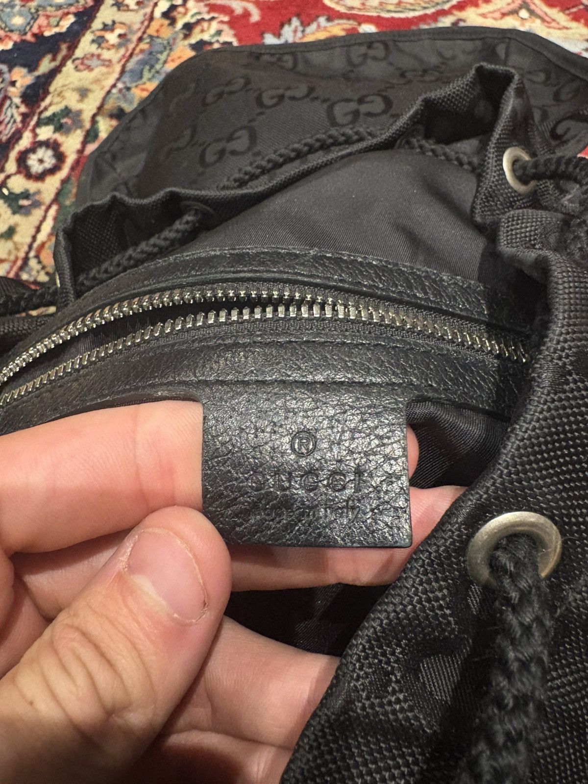 Gucci Gucci Black Nylon Backpack Size ONE SIZE - 7 Thumbnail