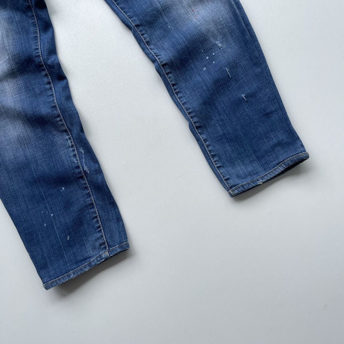Dsquared2 Dsquared2 Distressed Cool Guy Slim Fit Stretch Jeans Blue Size US 36 / EU 52 - 7 Thumbnail