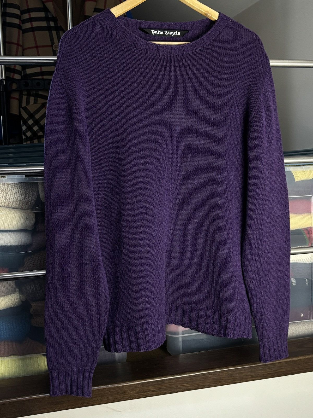 Palm Angels Palm Angels Knit Back Big Logo Sweater Hype Size US L / EU 52-54 / 3 - 3 Thumbnail