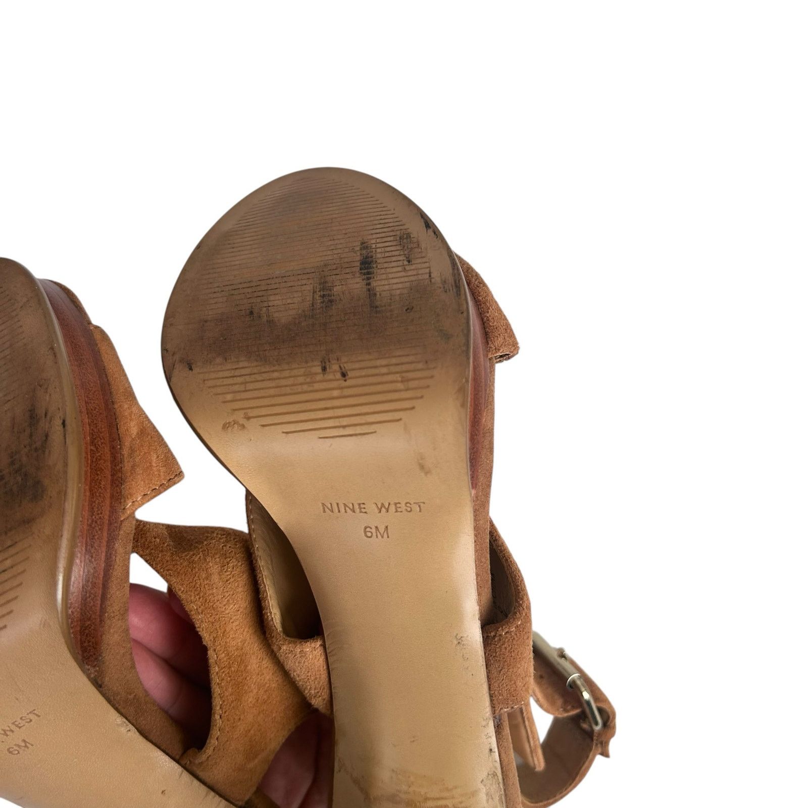 Nine West Nine West Tan Suede Strappy Pumps Heels Sz 6 Size US 6 / IT 36 - 6 Thumbnail