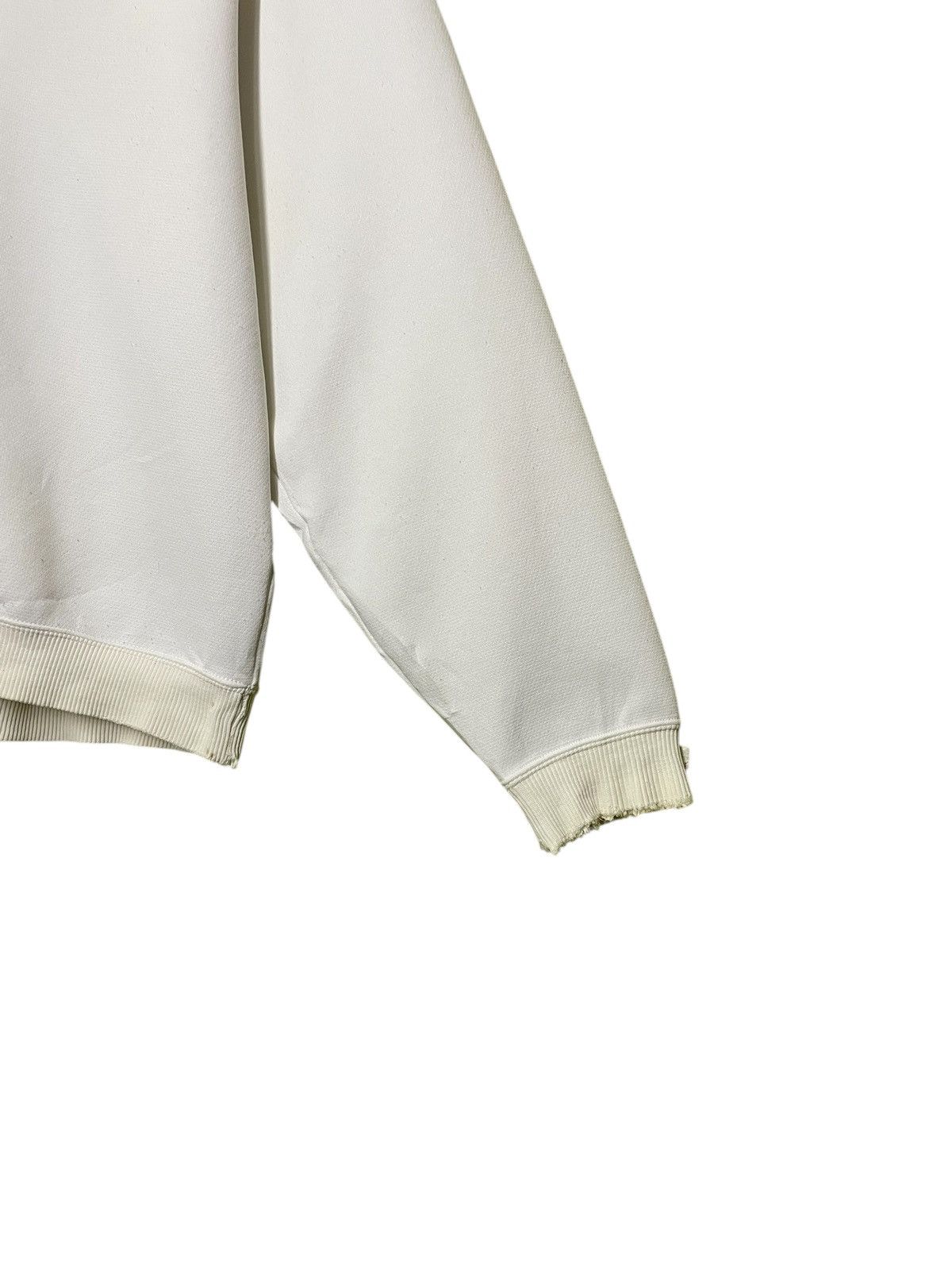Mizuno Vintage Mizuno Mini Logo White V Neck Sweatshirt Size US M / EU 48-50 / 2 - 5 Thumbnail
