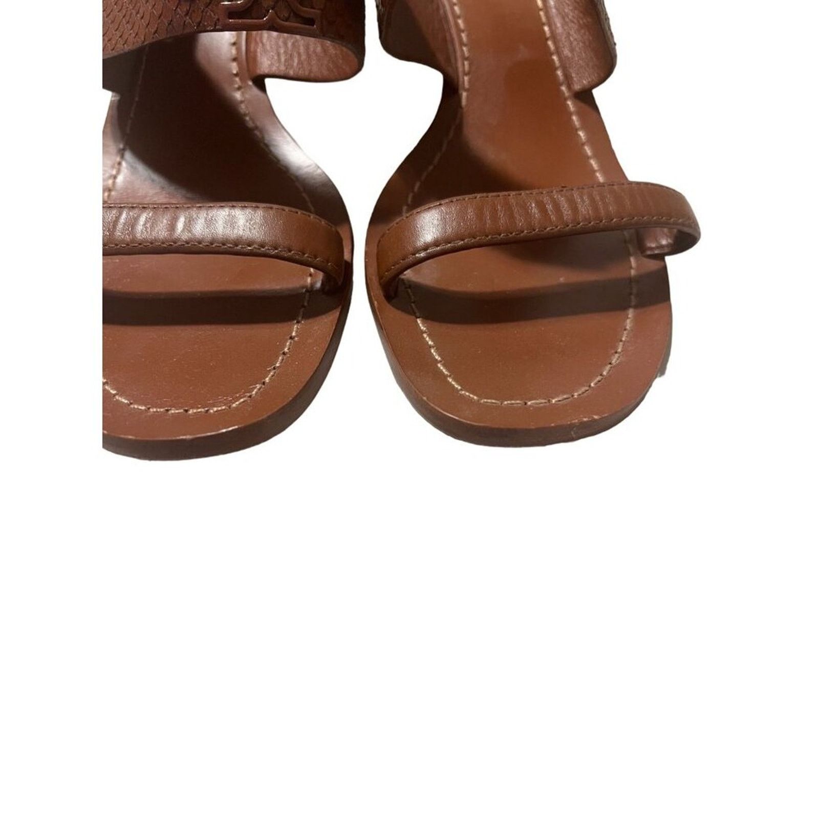 Tory Burch Tory Burch Heeled Open Toe Sandals 9.5 M Leather Size US 9.5 / IT 39.5 - 6 Thumbnail