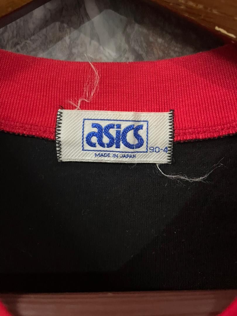 Asics Asics Japan 🇯🇵 long sleeve T-shirt red black made in japan Size US L / EU 52-54 / 3 - 11 Thumbnail