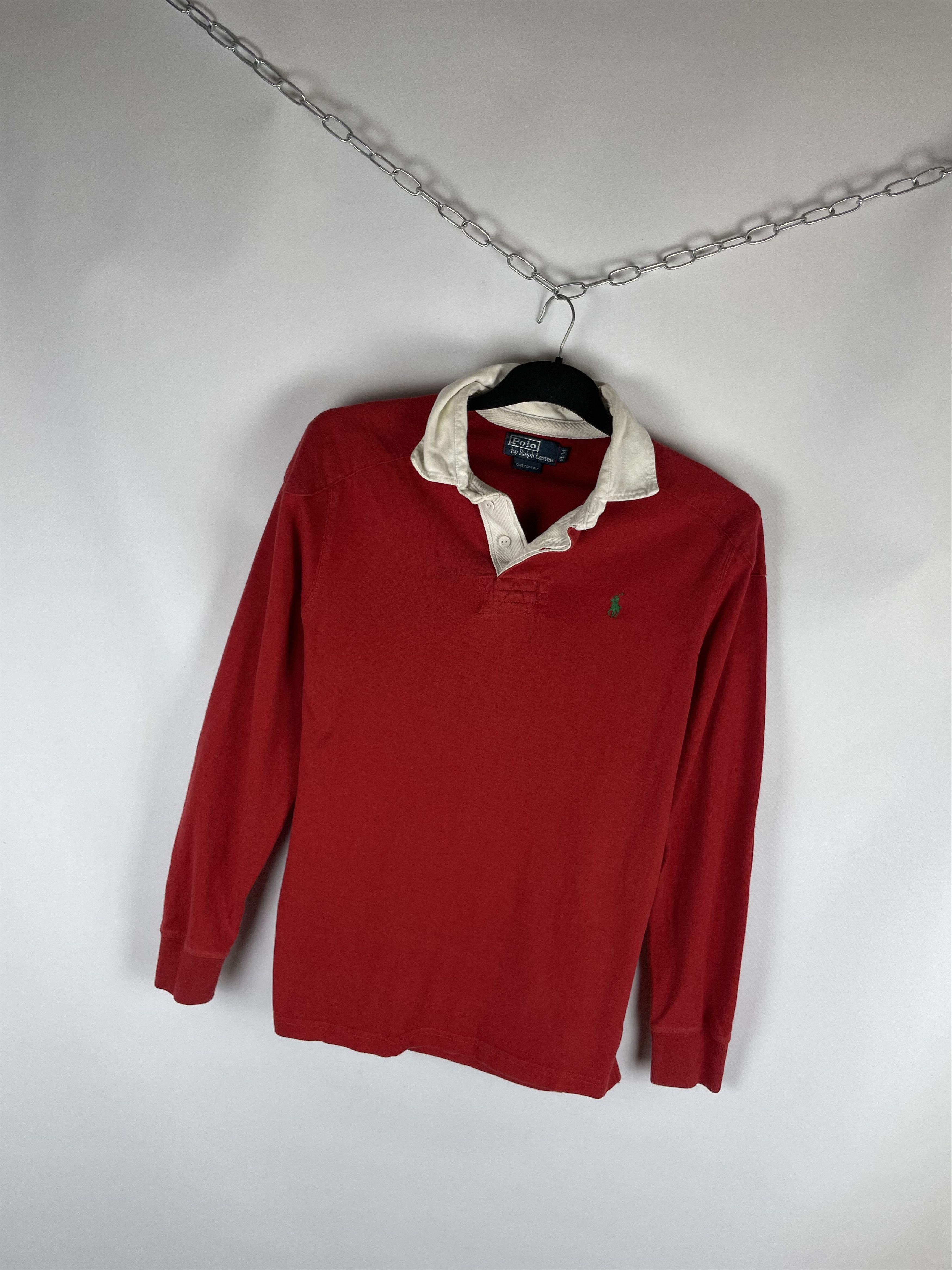 Polo Ralph Lauren Vintage 90s Polo Ralph Lauren Rugby Long Sleeve Shirt Size US M / EU 48-50 / 2 - 2 Thumbnail