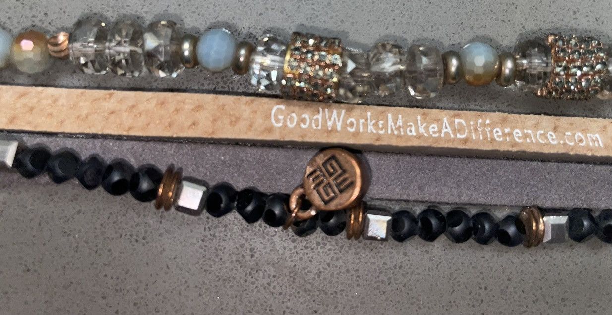 Vintage Good Work(S) Four Strand Bling Bracelet Size ONE SIZE - 2 Thumbnail