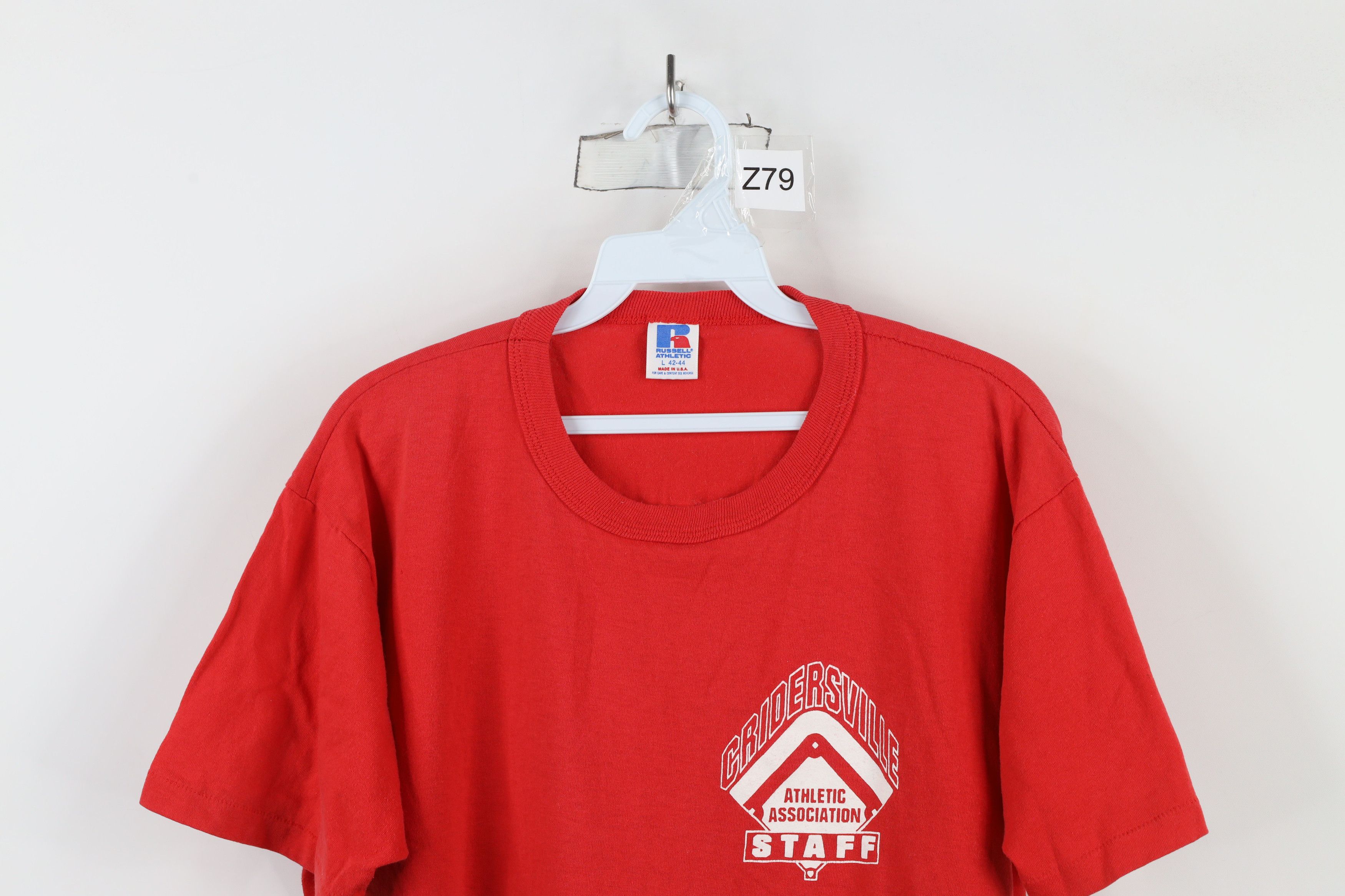 Russell Athletic × Vintage Vintage 90s Russell Athletic Goods Gridersville T-Shirt USA Size US L / EU 52-54 / 3 - 2 Thumbnail