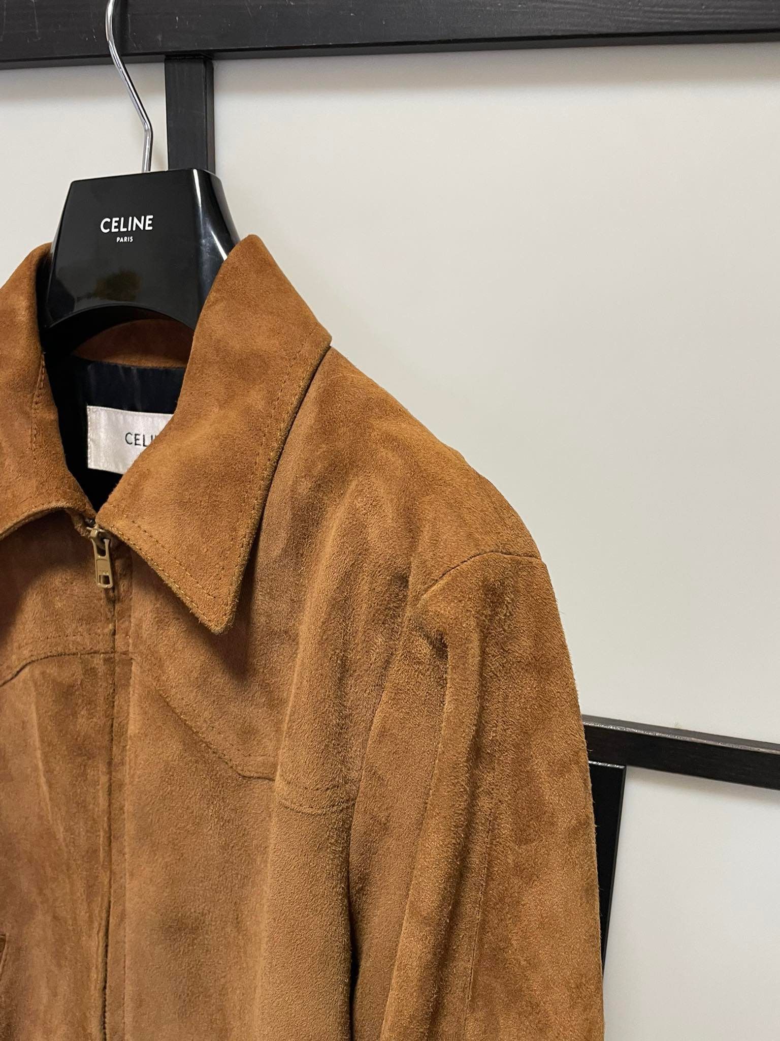 Celine BNWOT SS19 Sample Western Brown Suede Jacket Size US S / EU 44-46 / 1 - 3 Thumbnail