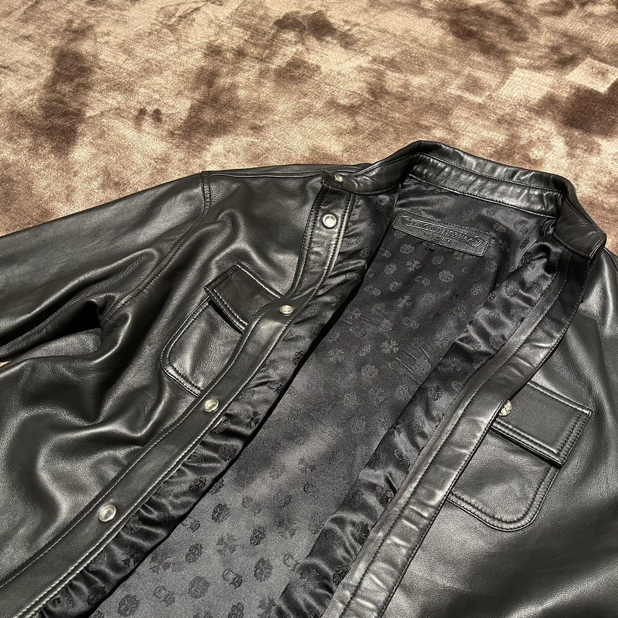 Chrome Hearts Chrome Hearts Black Leather Button Jacket Size US S / EU 44-46 / 1 - 4 Thumbnail