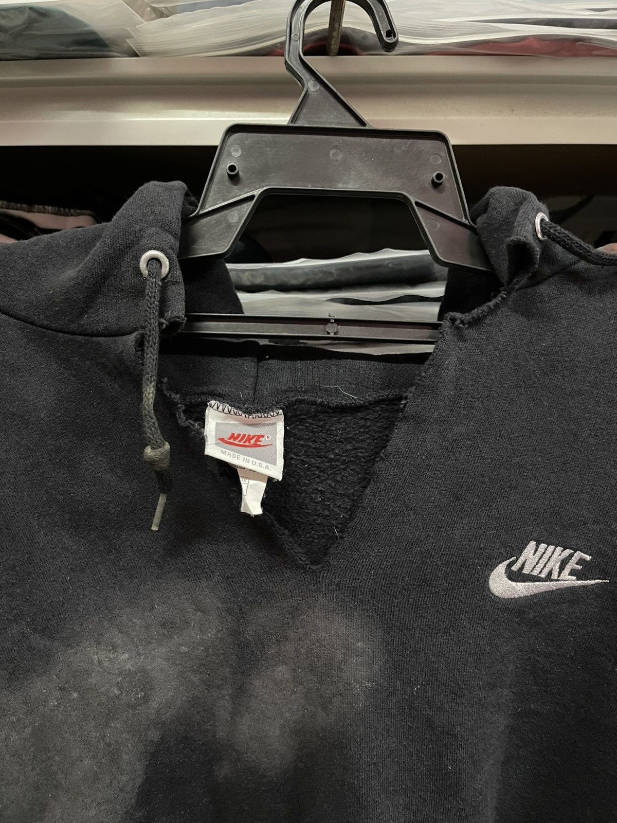 Nike Vintage 90s Thrashed Nike Hoodie🔥🔥🔥 Size US L / EU 52-54 / 3 - 5 Thumbnail