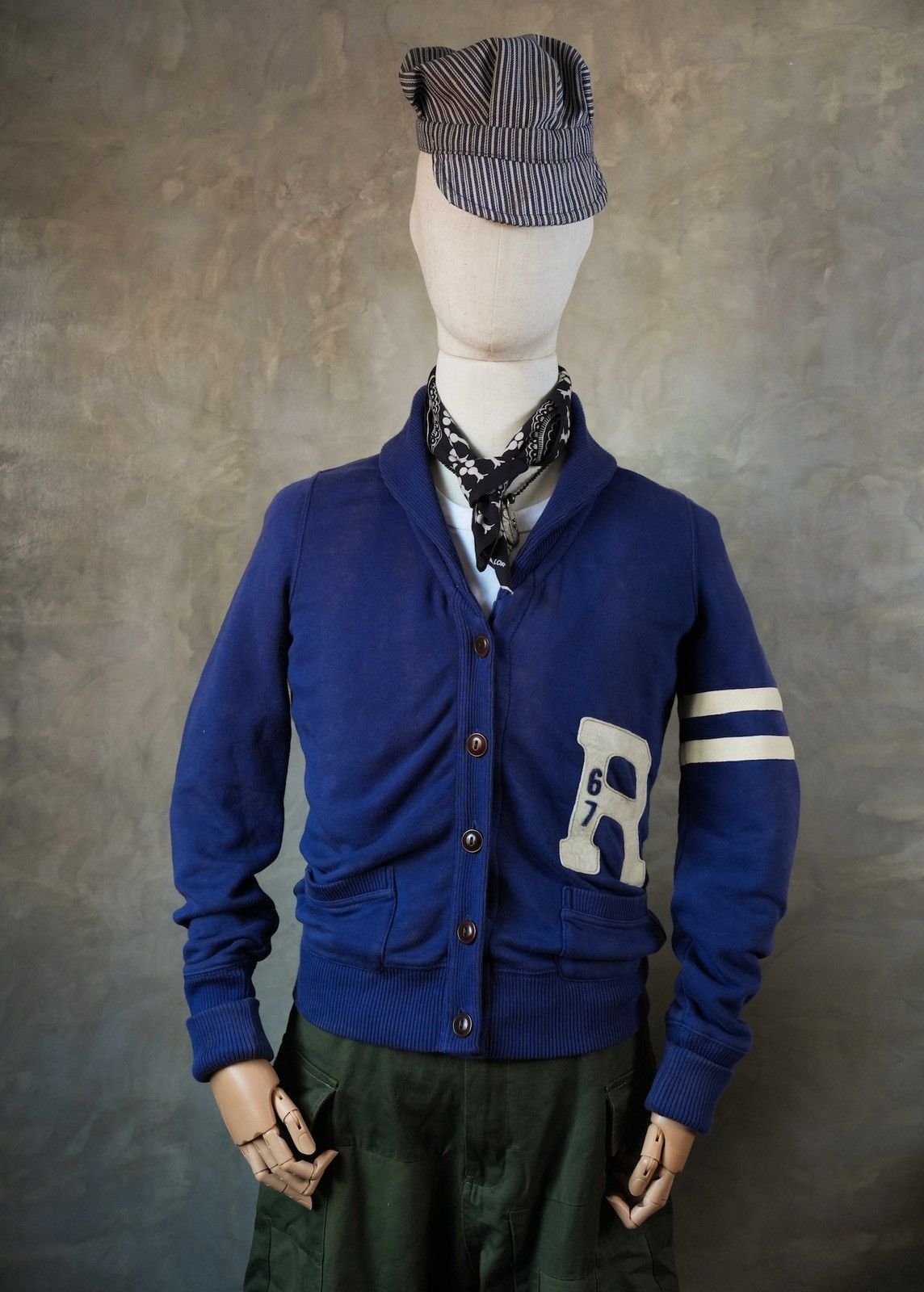 Polo Ralph Lauren Vintage Polo Jeans Company Shawl Cardigan RL 67 Big Logo Size US S / EU 44-46 / 1 - 1 Thumbnail