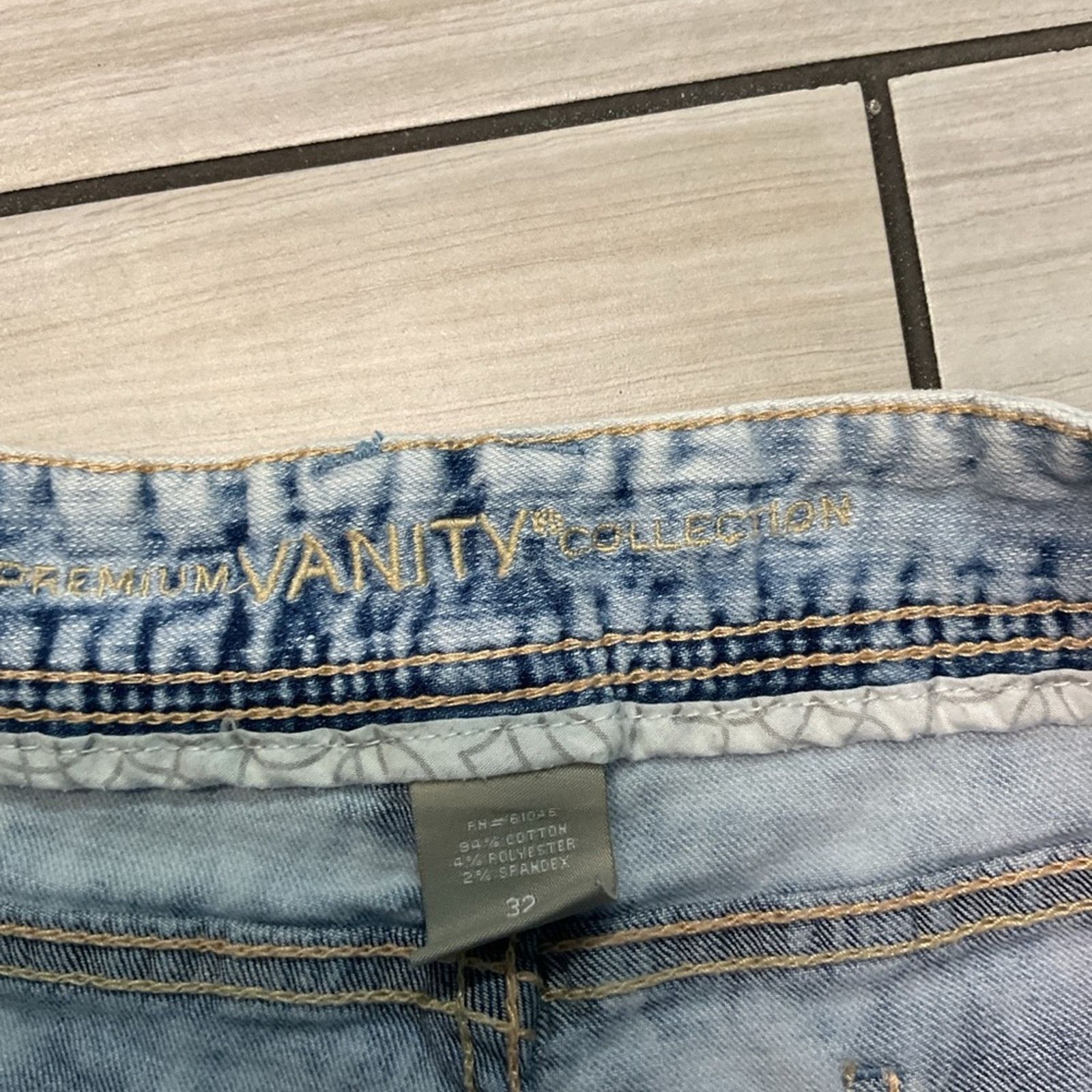 Vintage Premium Vanity Collection Light Blue Denim Shorts Size 34" / US 12 / IT 48 - 4 Thumbnail