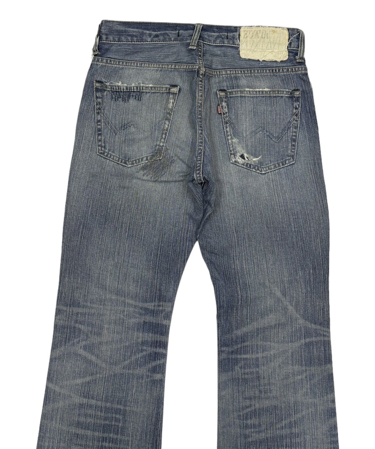 If Six Was Nine VINTAGE EDWIN XU FLARE JEANS EXCLUSIVE MODEL DENIM JEANS Size 29" - 8 Thumbnail