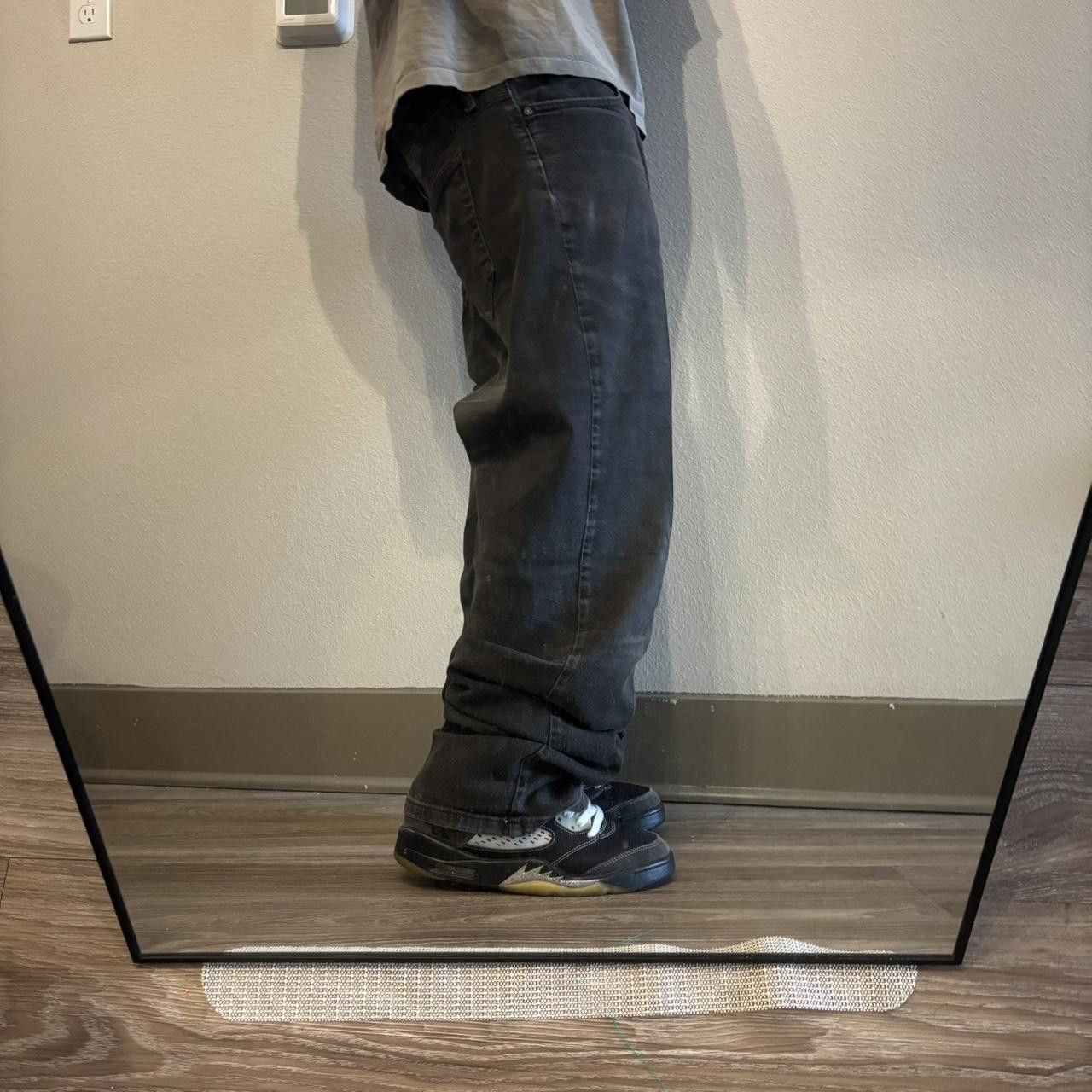 Vintage Crazy Vintage Y2K/2000s Grunge Black Skater Denim Jeans! 36x30 Size US 36 / EU 52 - 2 Thumbnail