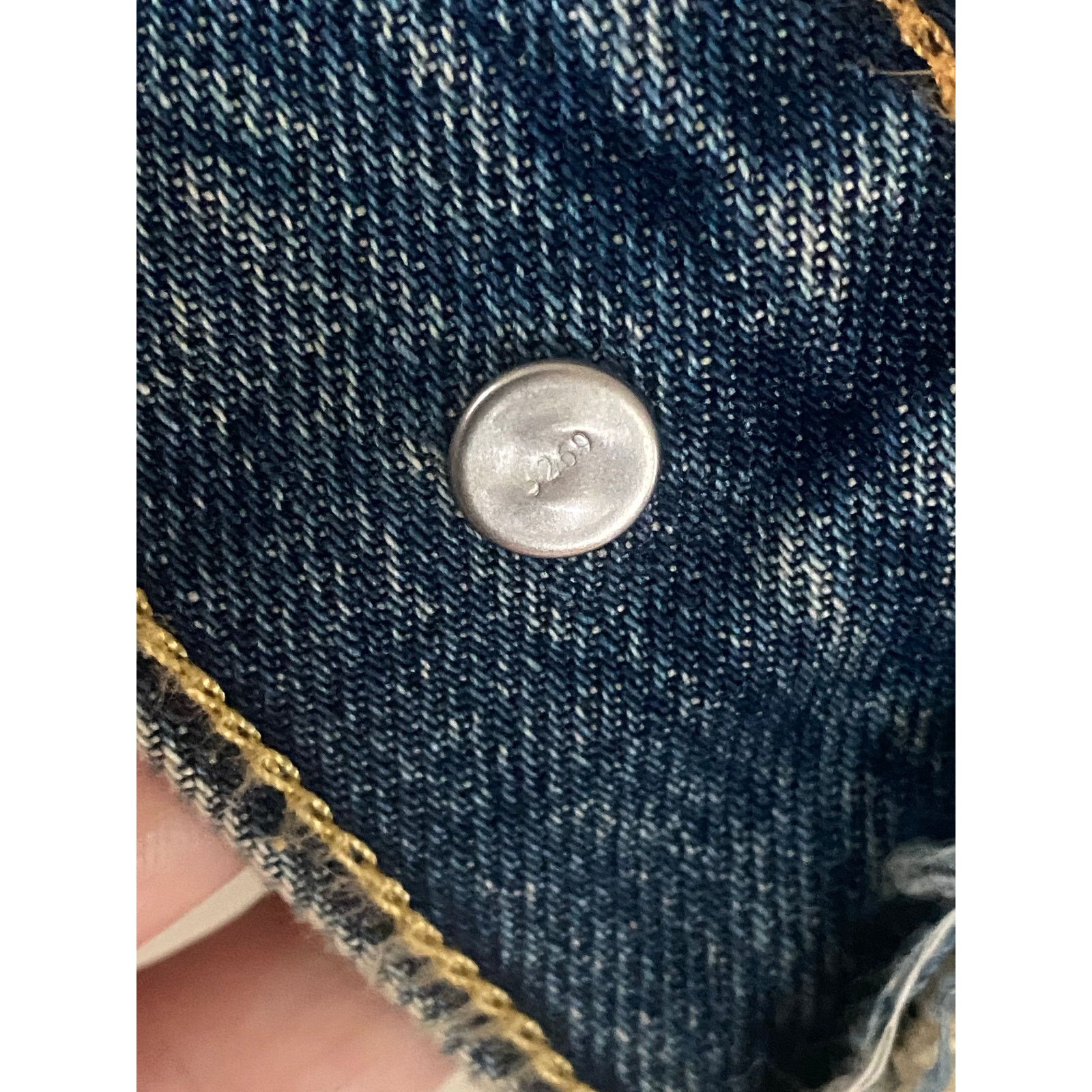 Levi's Levis Big E Reproduction Distressed Raw Hem M Trucker Jacket Size US M / EU 48-50 / 2 - 12 Thumbnail