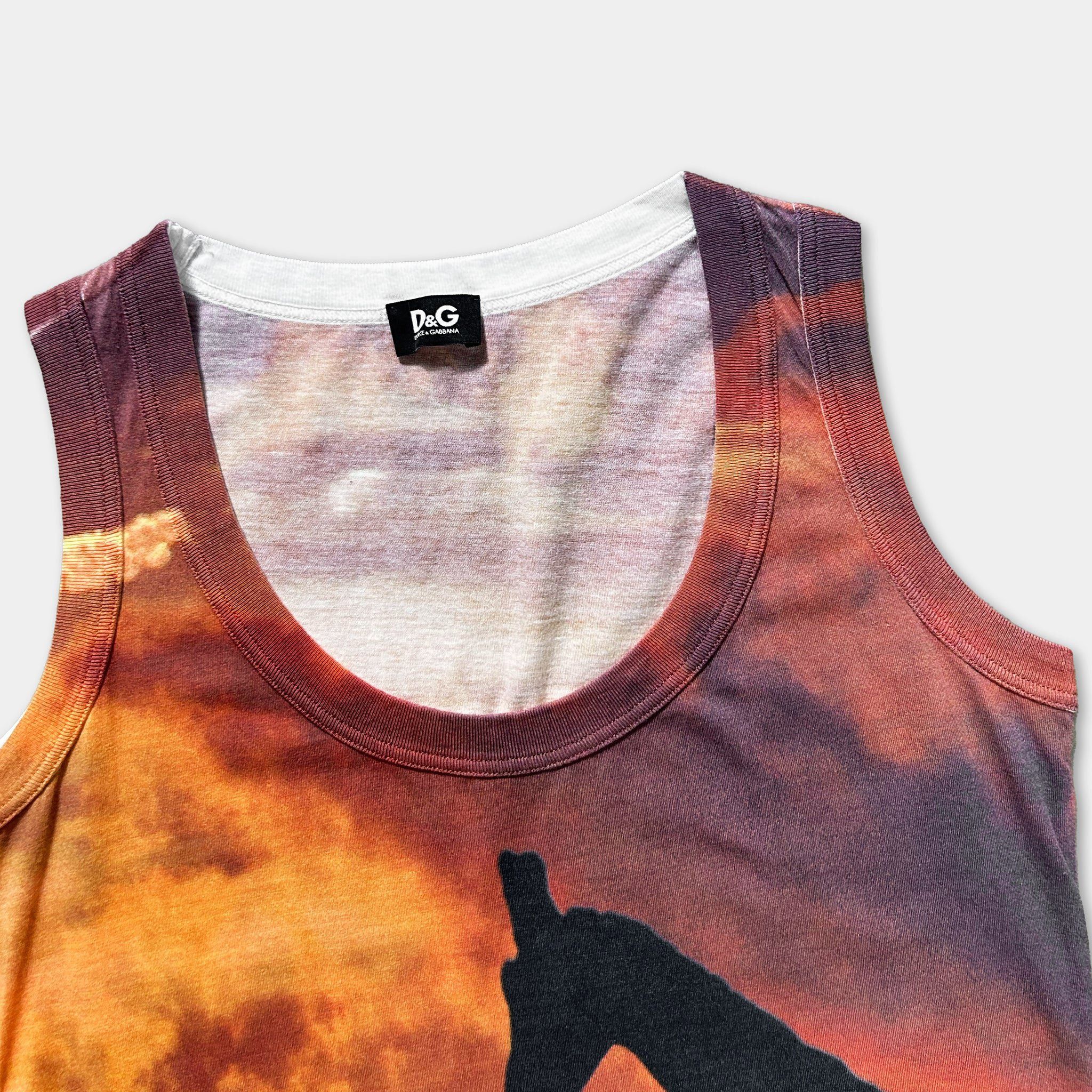 Dolce & Gabbana Dolce & Gabbana Africa Graphic Tank Top Size US M / EU 48-50 / 2 - 2 Thumbnail