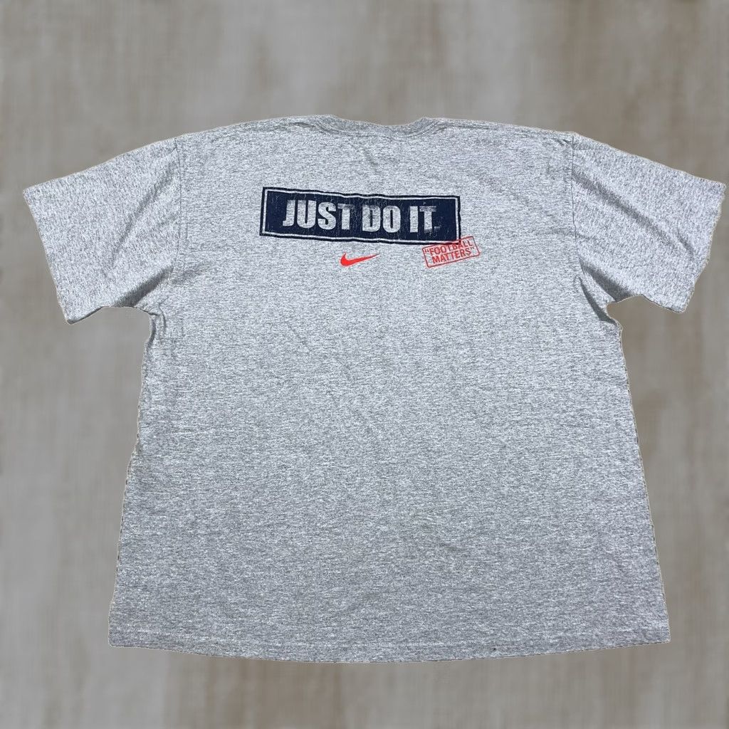Nike Vintage Nike Shirt Men 2XL Gray Double-Sided Football Matters Tee 2000s Classic Retro Grunge Shirt Mens Size US XXL / EU 58 / 5 - 1 Thumbnail