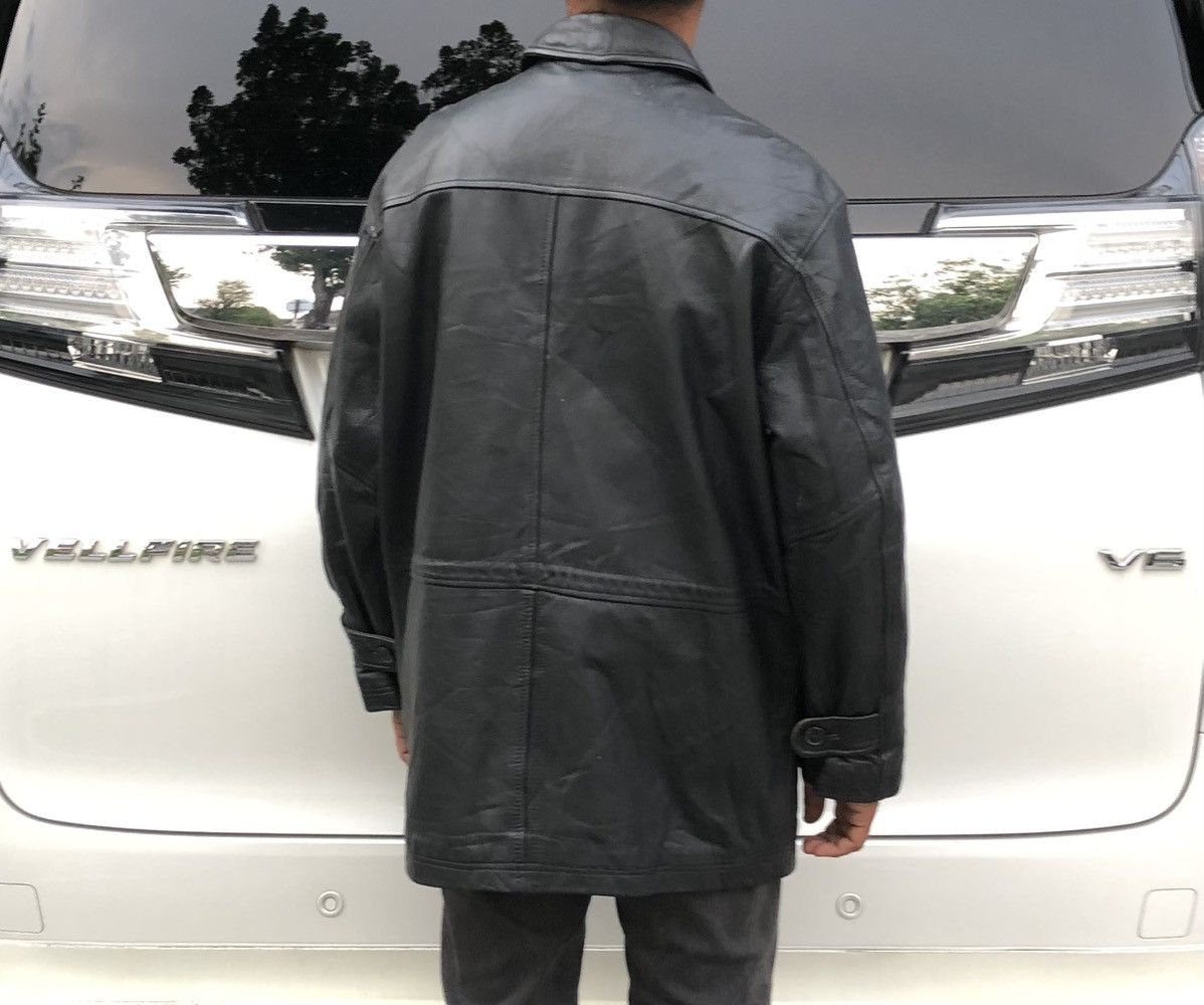 Vintage Vintage HARAJUKU Men’s Cow Genuine Leather Trench Coat Size US L / EU 52-54 / 3 - 4 Thumbnail