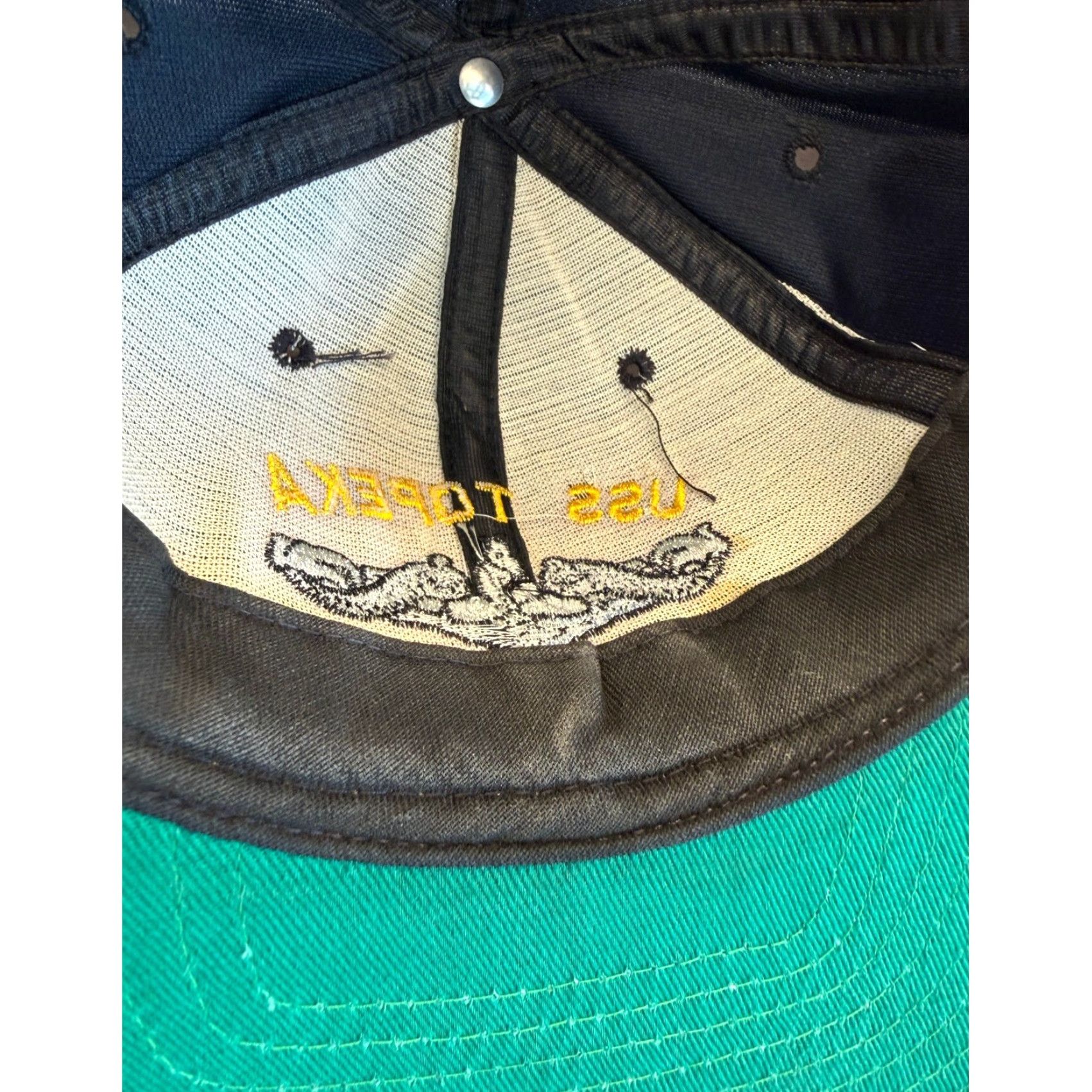 New Era VINTAGE New Era USS Topeka SSN-754 Submarine Snapback Hat Navy Blue Size ONE SIZE - 7 Thumbnail