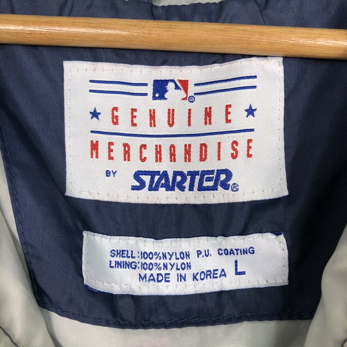 New York Yankees 🔥VINTAGE LIGHT JACKET ANORAK PULL OVER STARTER NY YANKEES Size US L / EU 52-54 / 3 - 22 Thumbnail