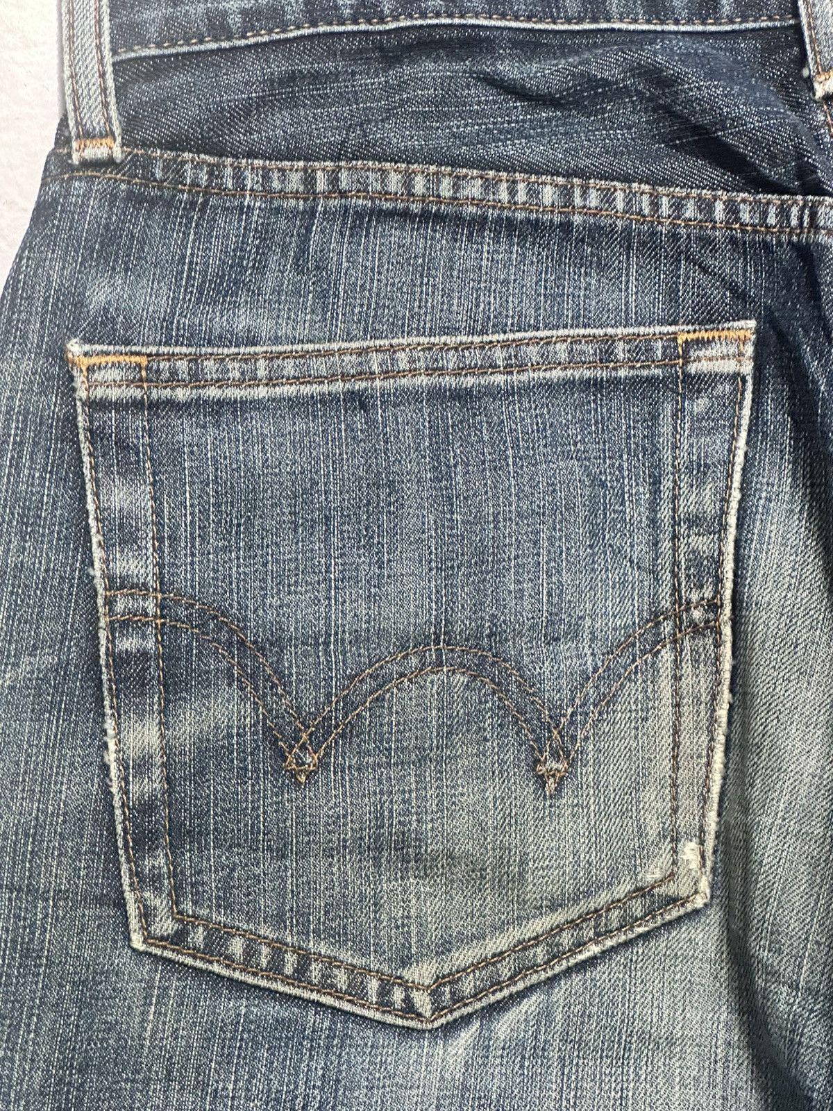 Edwin EDWIN 503 ZZ Vintage Distressed Japan Straight Jeans & Faded Size US 30 / EU 46 - 7 Thumbnail