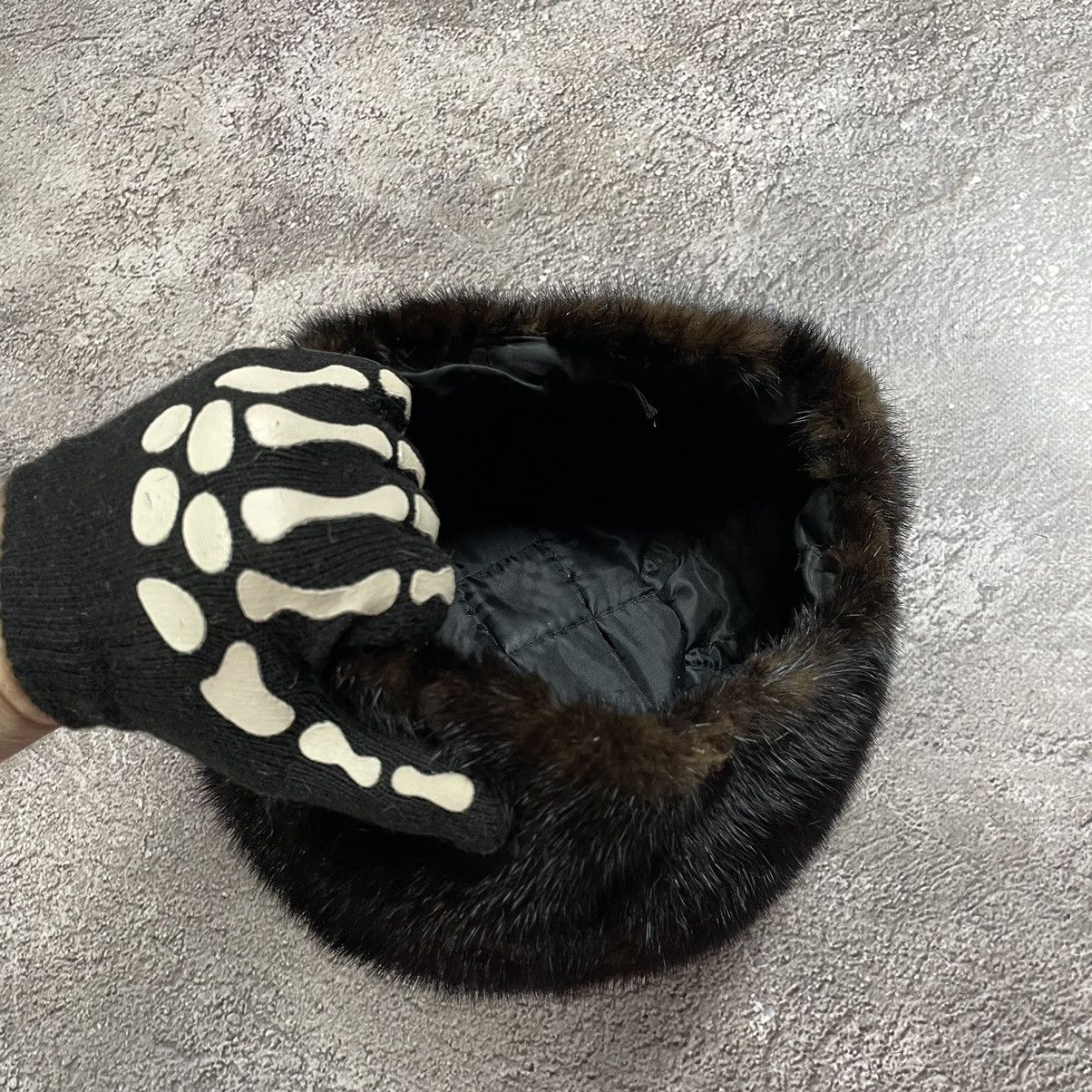 Vintage Vintage 90s Mohair Beanie Faux Fur Alt Grunge Streetwear OS Size ONE SIZE - 4 Thumbnail