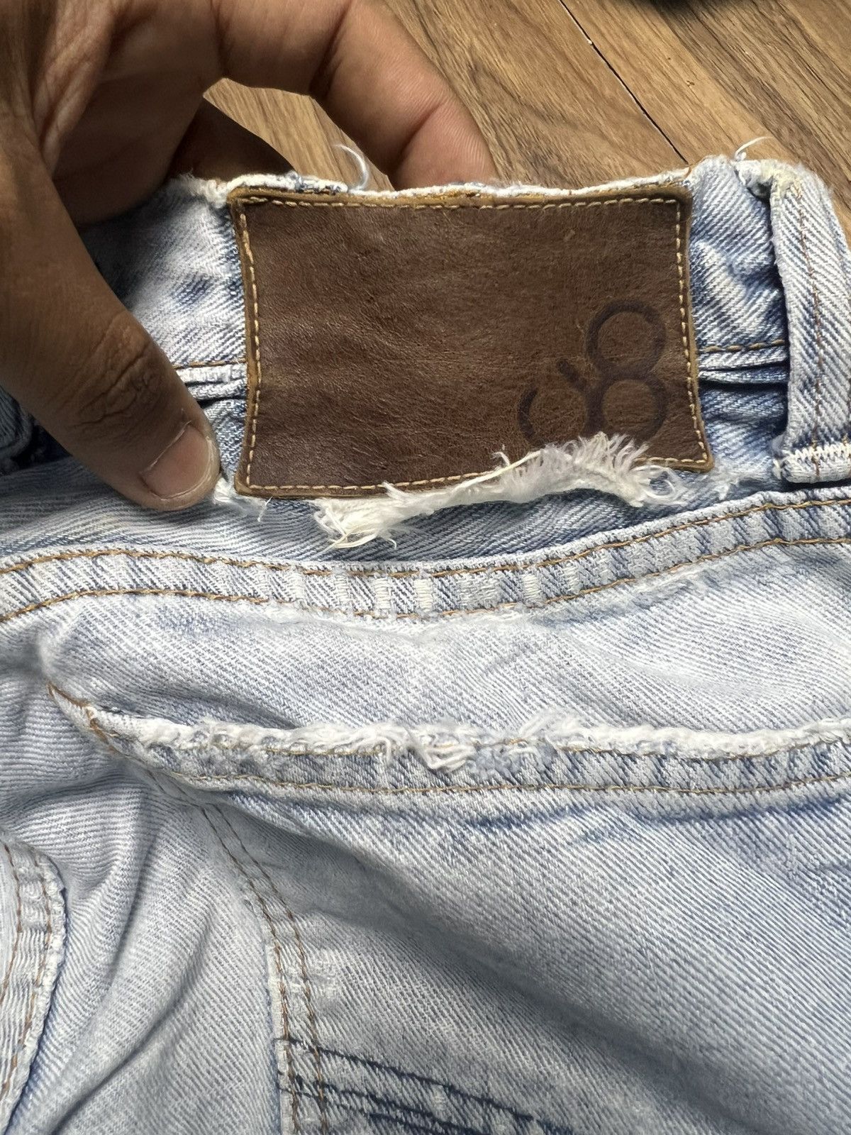 Johnbull Vtg Johnbull Japan Distressed Denim Jeans Paint Splatter(45) Size US 28 / EU 44 - 18 Thumbnail