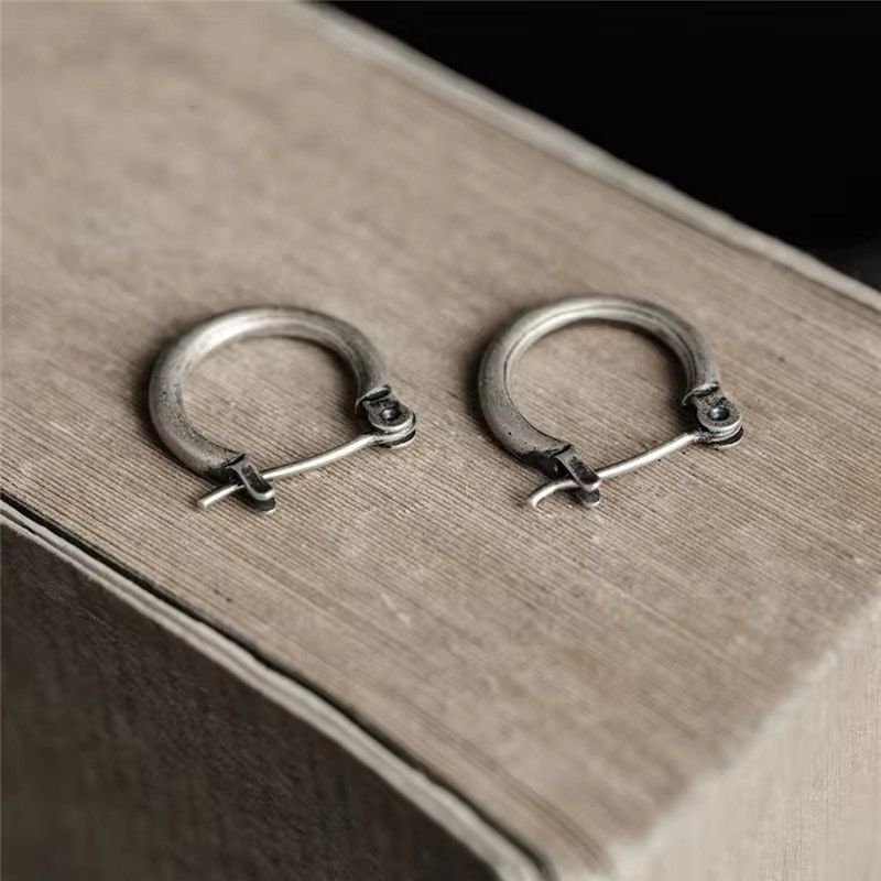 Jewelry x Sterling Silver 925 Silver Earrings, Men's