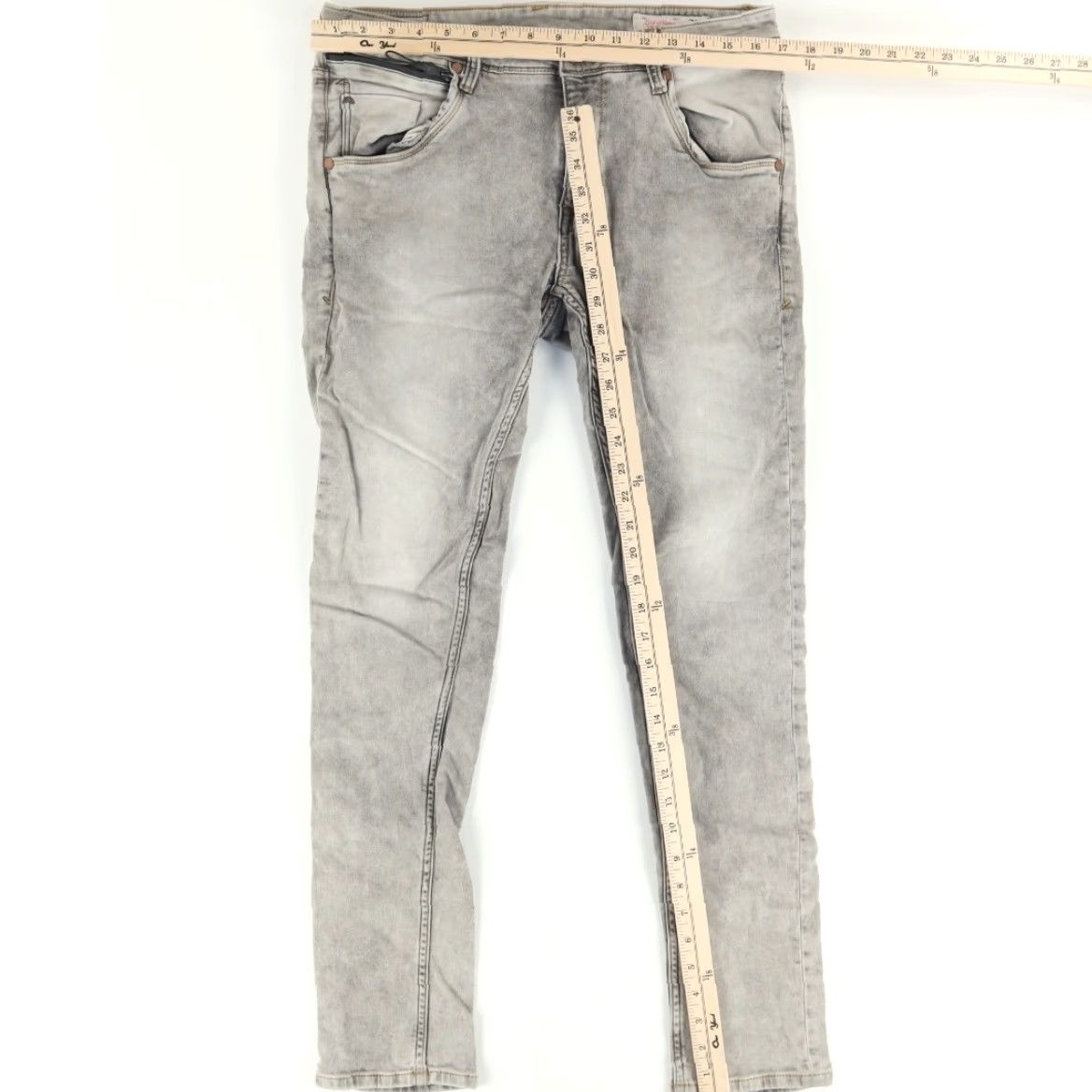 Ed Hardy Ed Hardy Stretch Skuller Skinny Cotton Denim Jeans Pants Gray Men's 32 Size US 32 / EU 48 - 3 Thumbnail