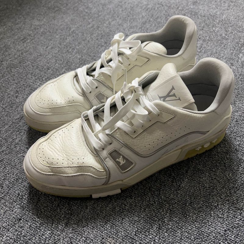 Louis Vuitton Louis Vuitton Trainer White Low-Top Sneakers 0079 Size US 10.5 / EU 43-44 - 1 Thumbnail