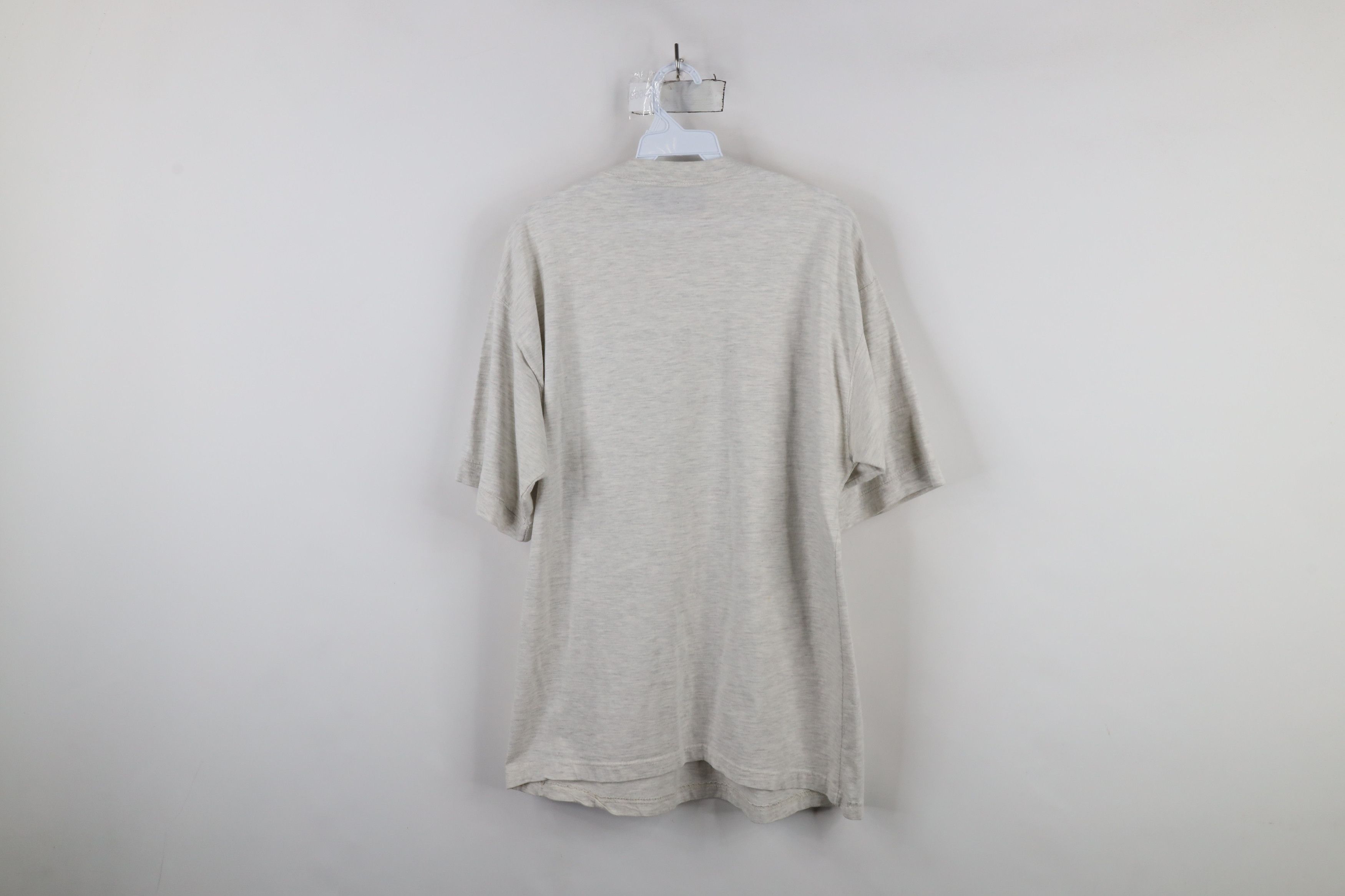 Vintage Vintage 90s Streetwear Blank Baggy Fit Henley T-Shirt Gray Size US M / EU 48-50 / 2 - 10 Thumbnail
