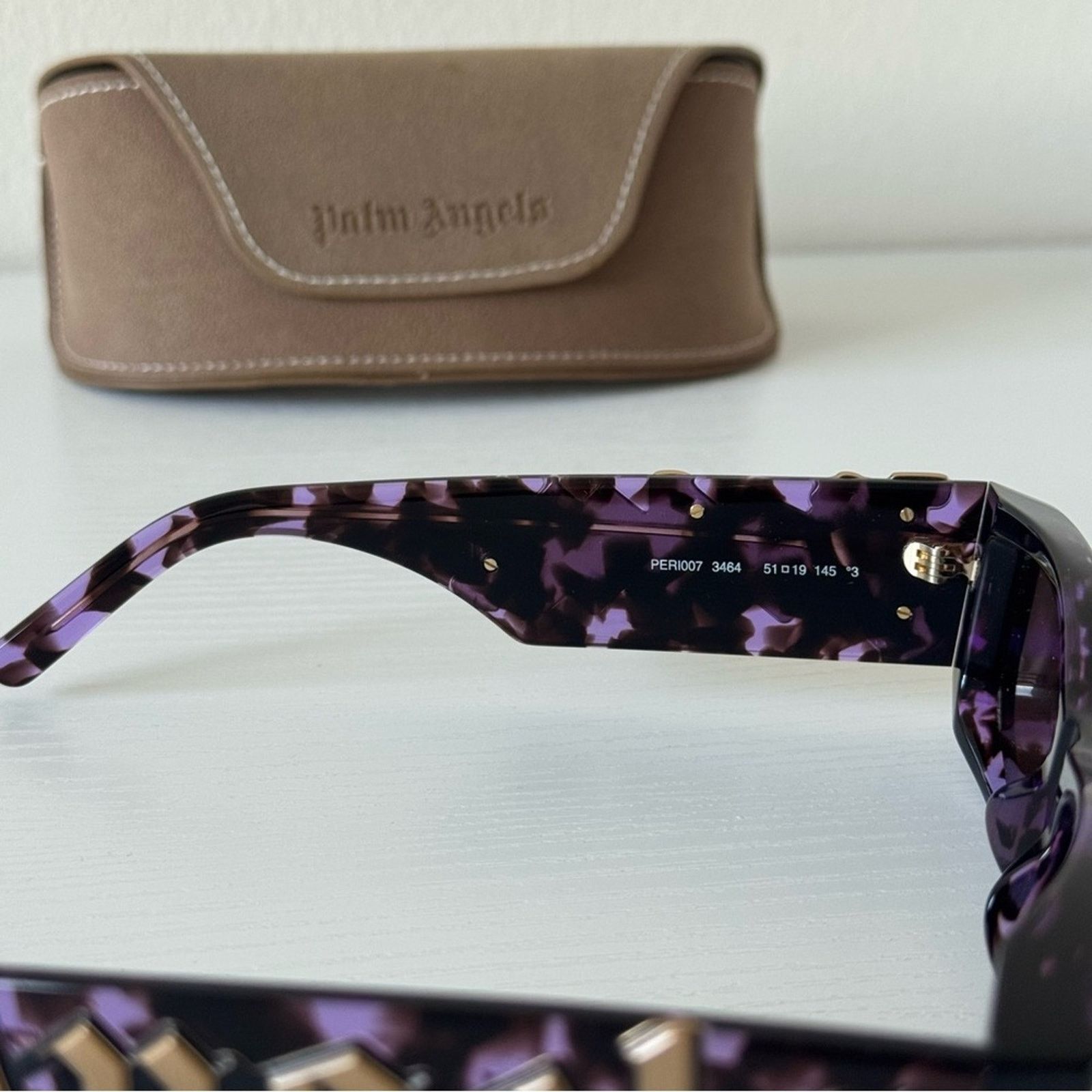 Palm Angels New! Palm Angels Purple Sunglasses, PERI007 3464, Authentic Size ONE SIZE - 4 Thumbnail