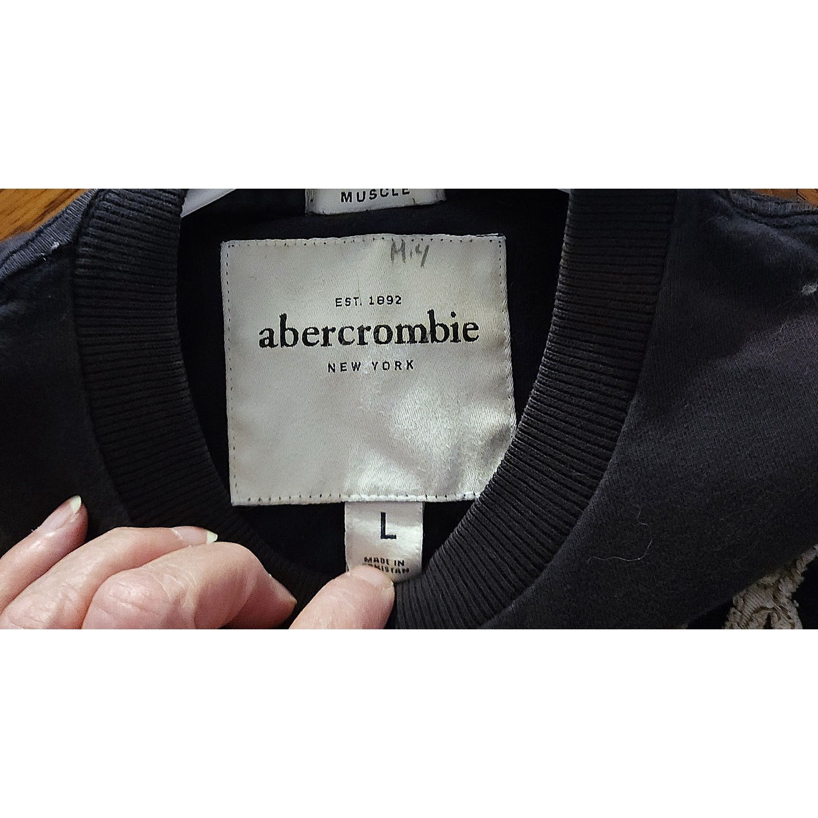 Abercrombie & Fitch ABERCROMBIE NY LG Women’s Varsity Sweatshirt Preppy College Size L / US 10 / IT 46 - 3 Thumbnail