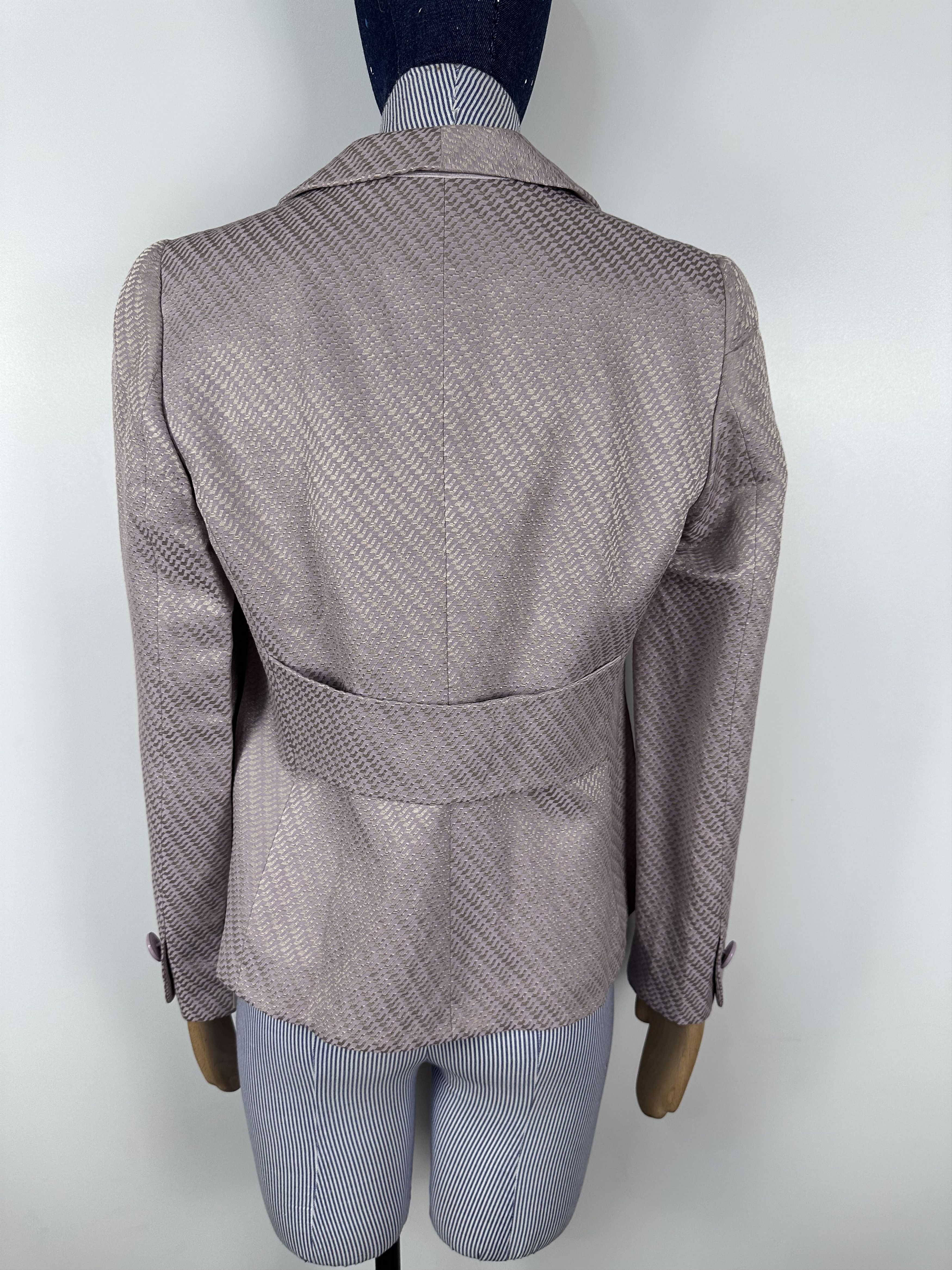 Armani × Armani Collezioni Armani Collezioni Women’s Flax Blazer Purple Size 40 Size S / US 4 / IT 40 - 5 Thumbnail