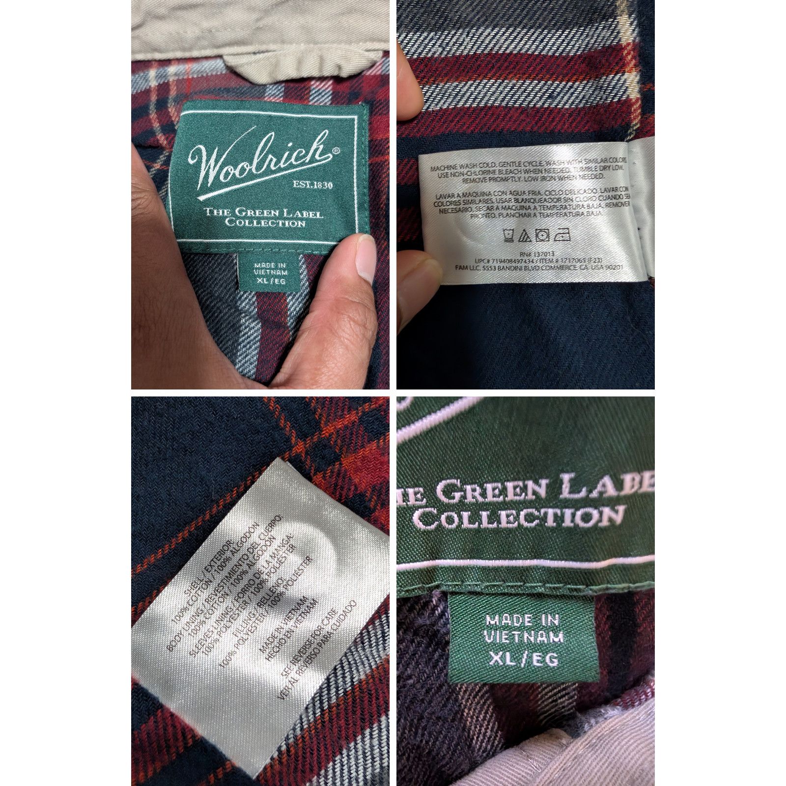 Other Vintage Woolrich Shirt Mens XL Shacket Plaid Lined Jacket Size US XL / EU 56 / 4 - 8 Thumbnail