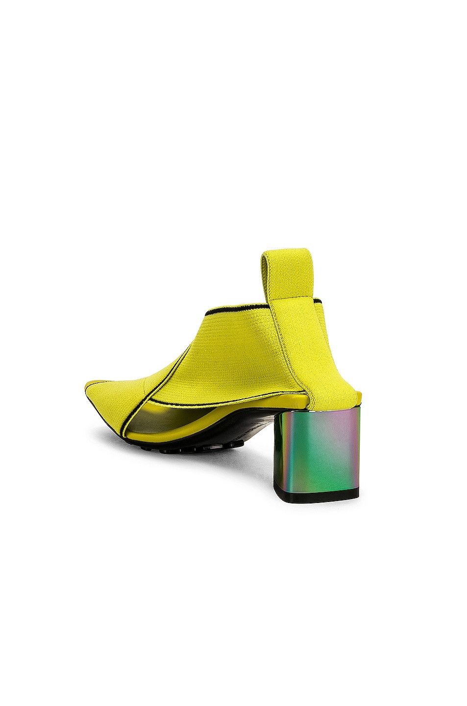 Bottega Veneta o1y0725 Logo Sandals in Lime Green Size US 7 / IT 37 - 3 Thumbnail