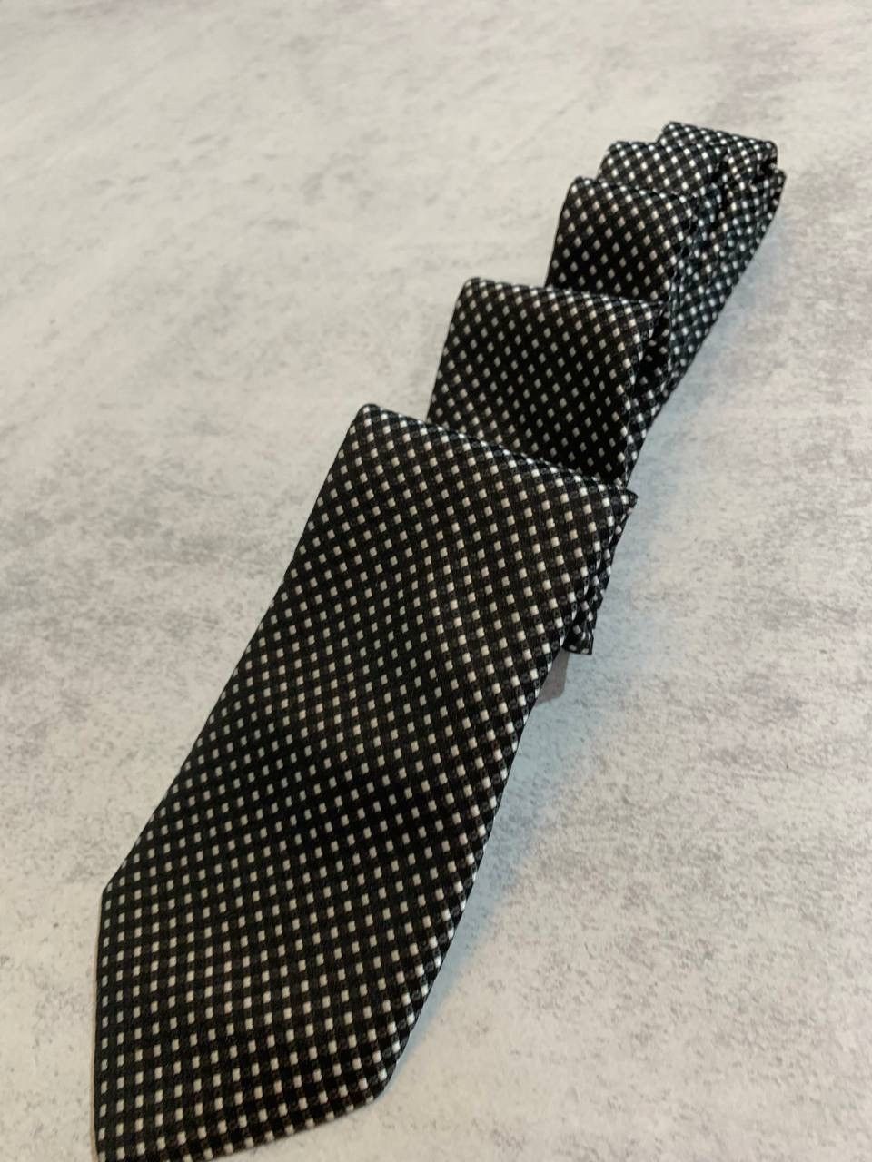 Canali CANALI Black White Elegant Silk Mens Tie Size ONE SIZE - 6 Thumbnail