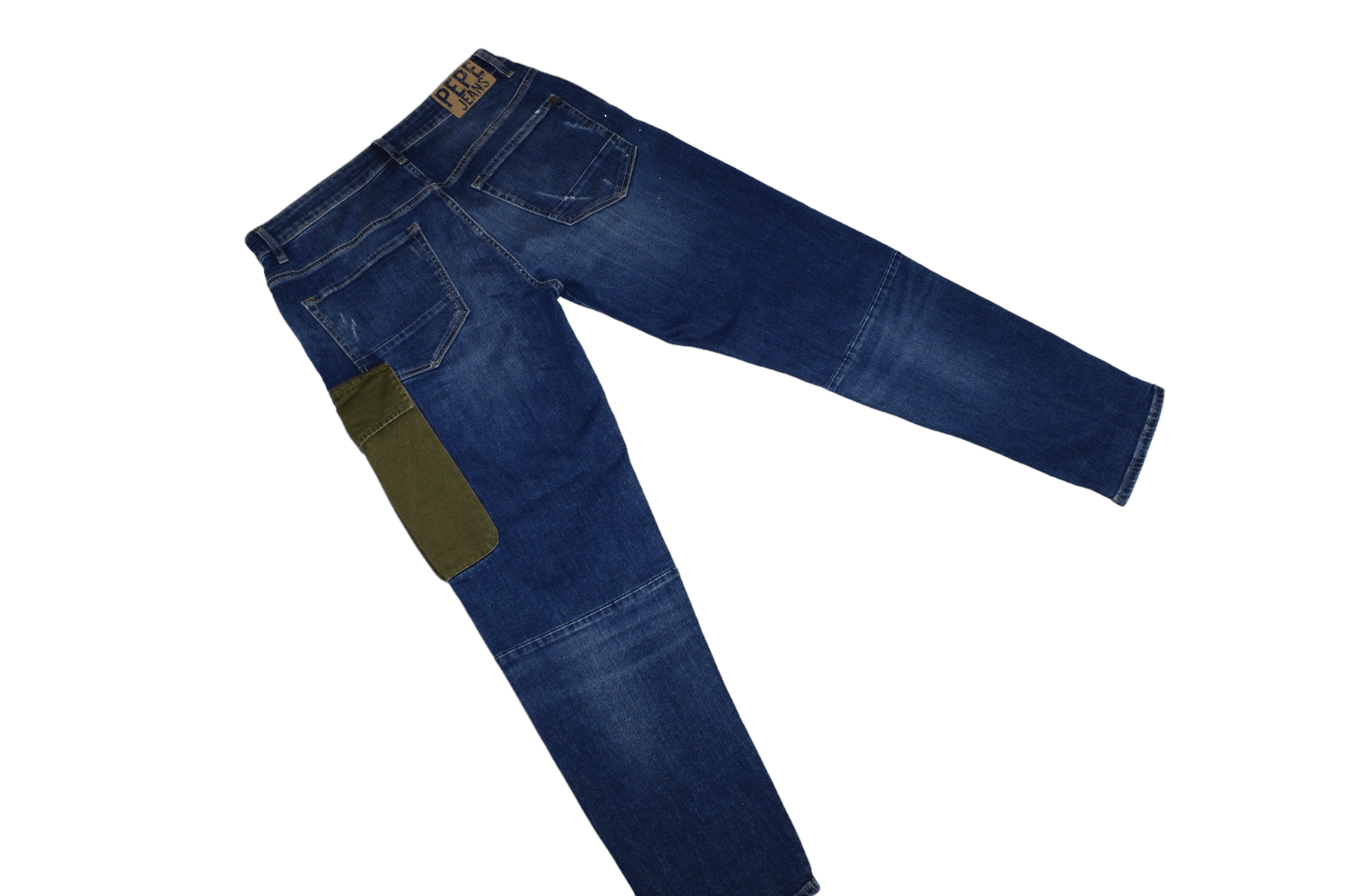 Japanese Brand Y2K🔥PEPE Archive Jarrod Utility Faded Denim Baggy Pants Size US 32 / EU 48 - 7 Thumbnail