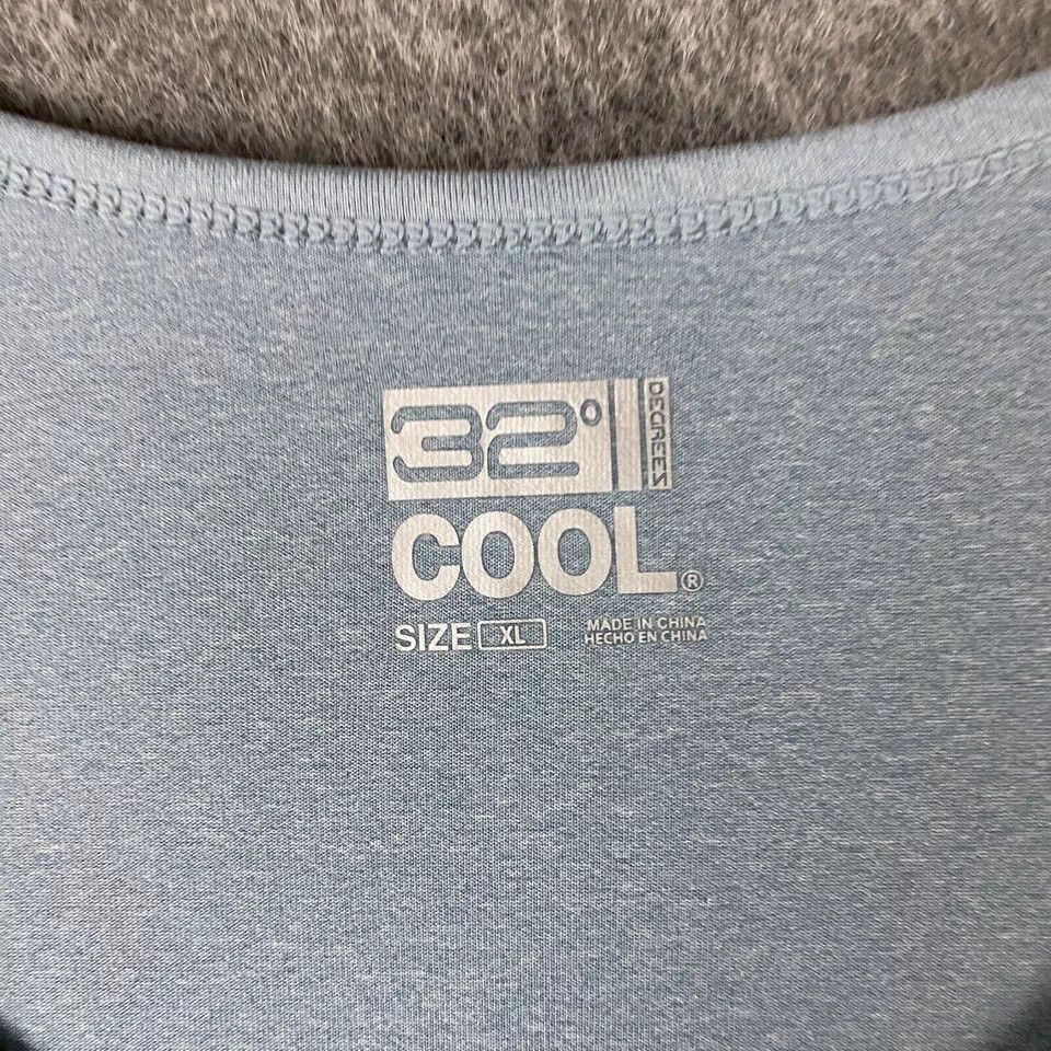 Other 32 Degrees Cool Top XL Women's Short Sleeve Blue Polyester Size XL / US 12-14 / IT 48-50 - 2 Thumbnail