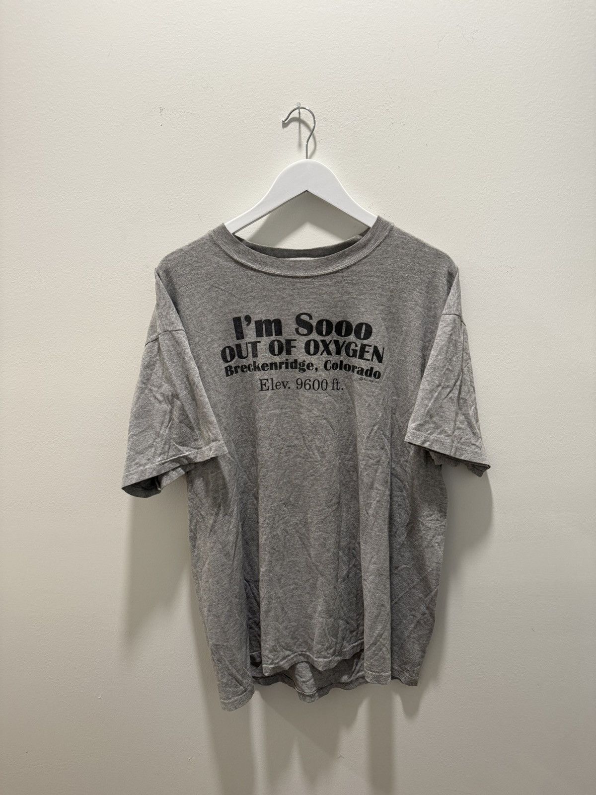 Vintage VTG OUT OF OXYGEN TEE Size US XL / EU 56 / 4 - 1 Thumbnail