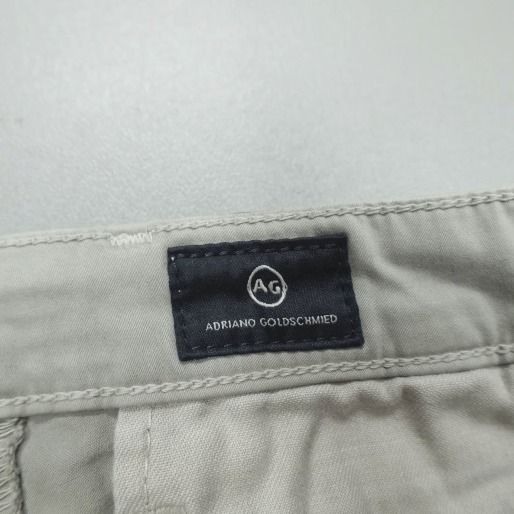 Vintage AG Adriano Goldschmied The Jamison Skinny Chino Men's 32x32 Florence Fog Gray Cotton Slim 5-Pocket Jeans Vintage Style Mens Size US 32 / EU 48 - 3 Thumbnail
