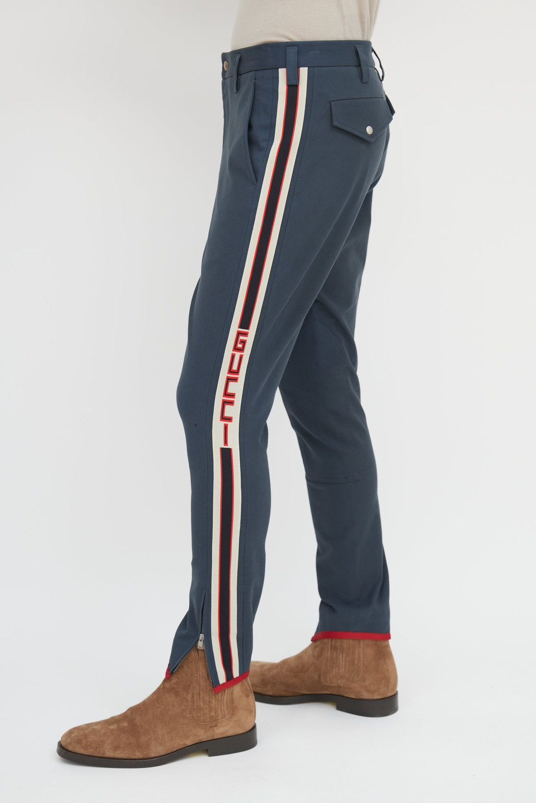 Gucci Gucci Side Striped Stretch Trouser Joggers Size US 32 / EU 48 - 2 Thumbnail