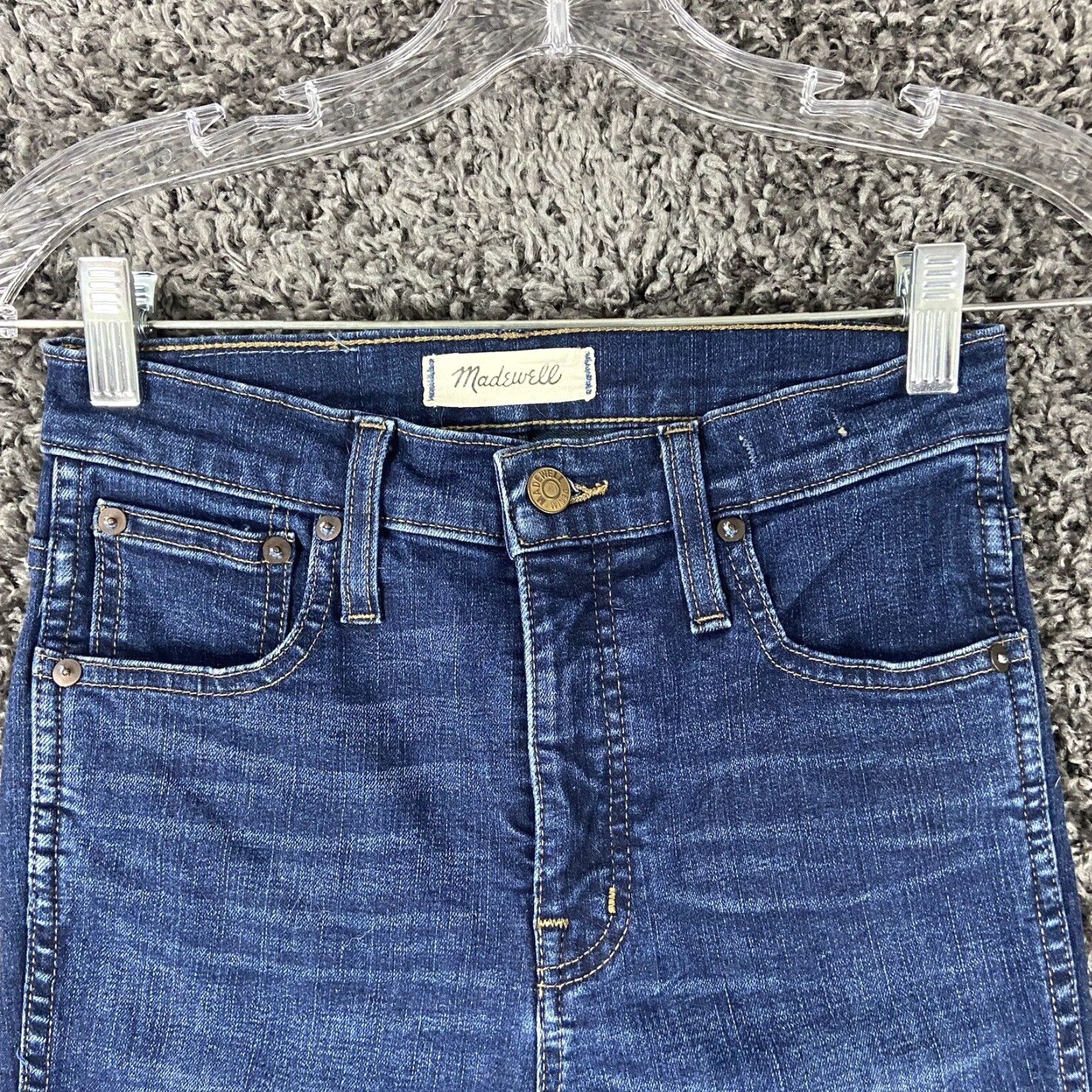 Madewell Madewell High-Rise Skinny Blue Jeans Womens 24 Size 42" / US 20 - 4 Thumbnail