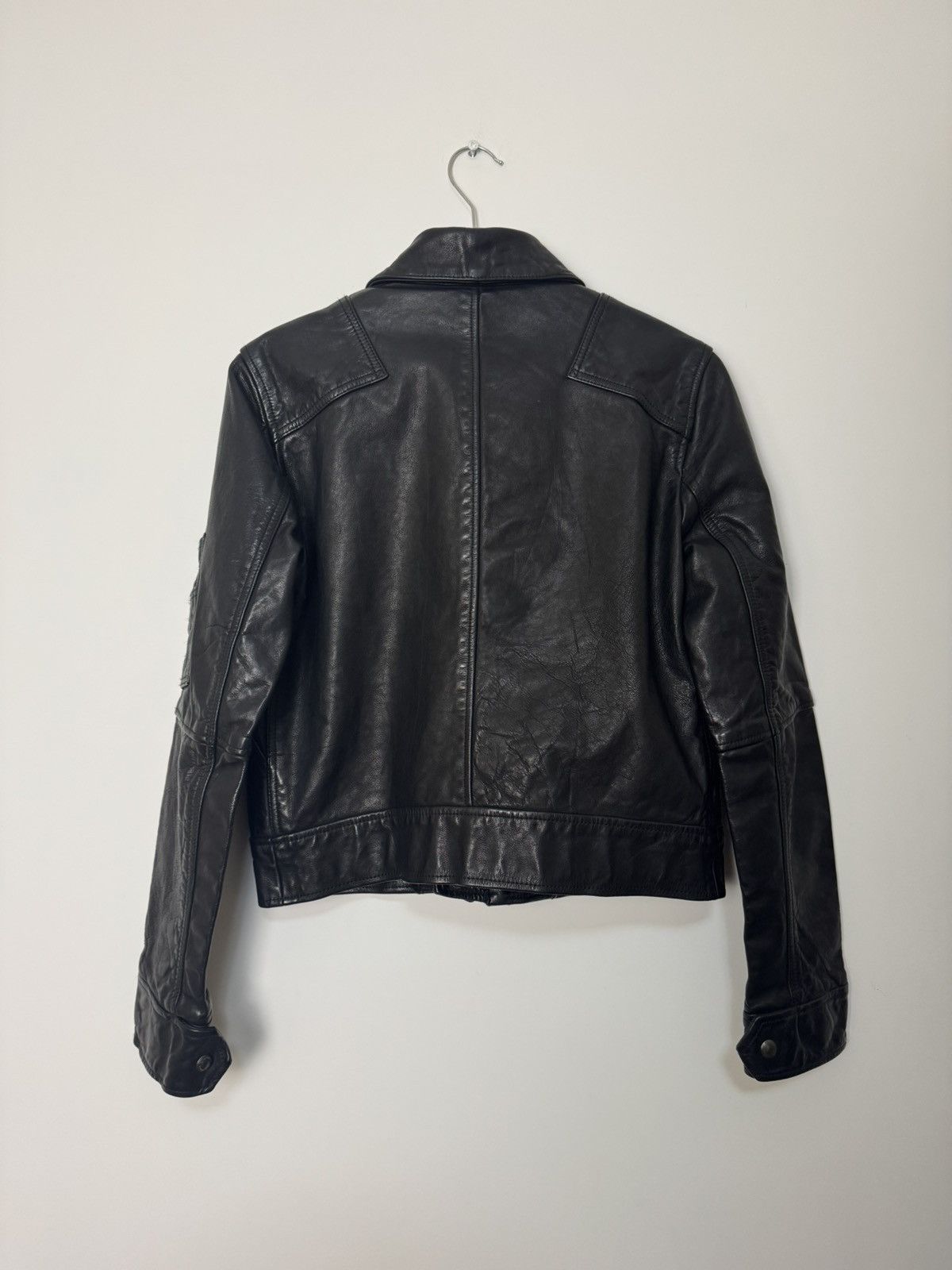 Polo Ralph Lauren × Ralph Lauren Polo Ralph Lauren Leather bomber jacket Moto Racing Biker Size M / US 6-8 / IT 42-44 - 7 Thumbnail